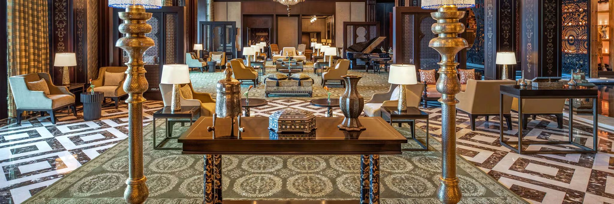 The St Regis Cairo lobby hotel - hotel cairo - entrada hotel 5estrelas