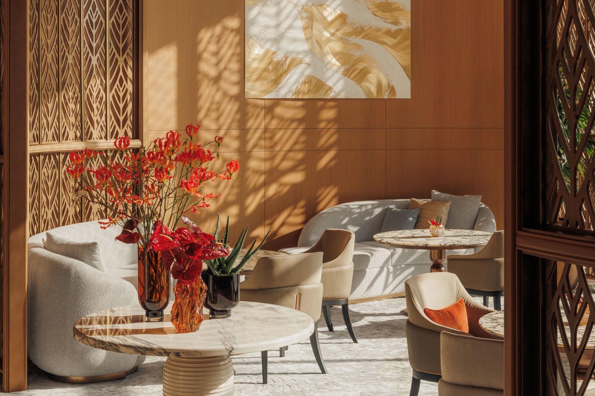 area lounge hotel dubai - resort luxo jumeirah marsa - hospedagem dubai