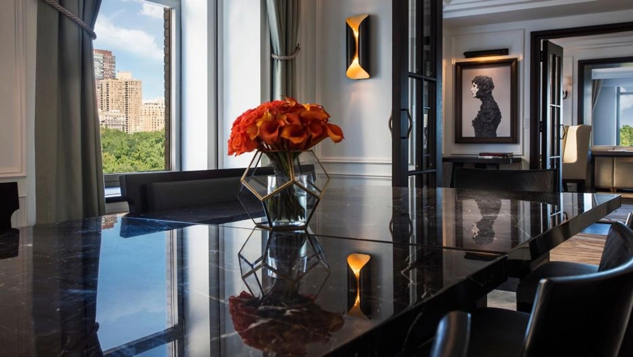 suite premium - mesa de jantar - decor moderna