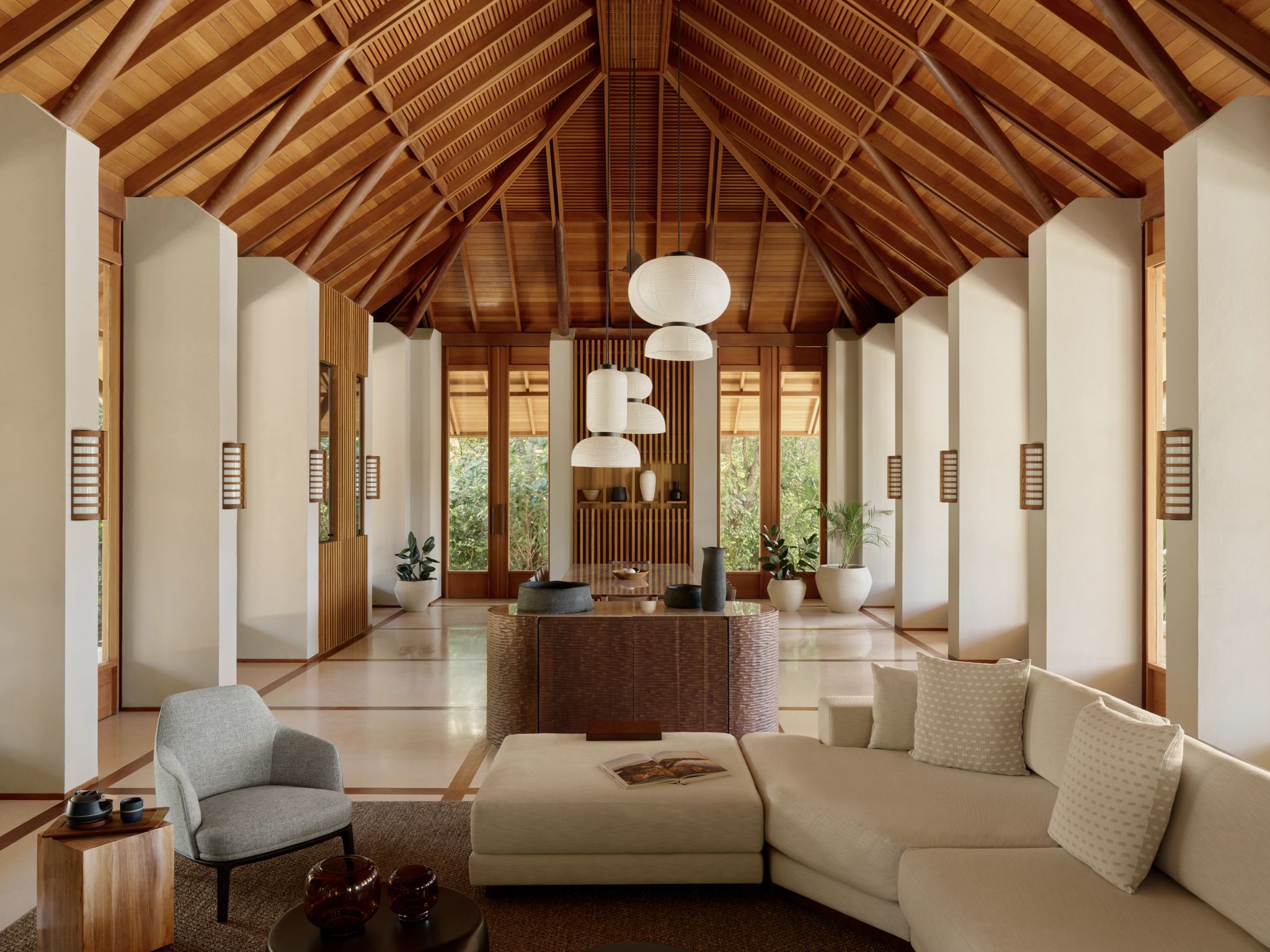 Four Bedroom Tranquility Villa vila do resort - sala de estar