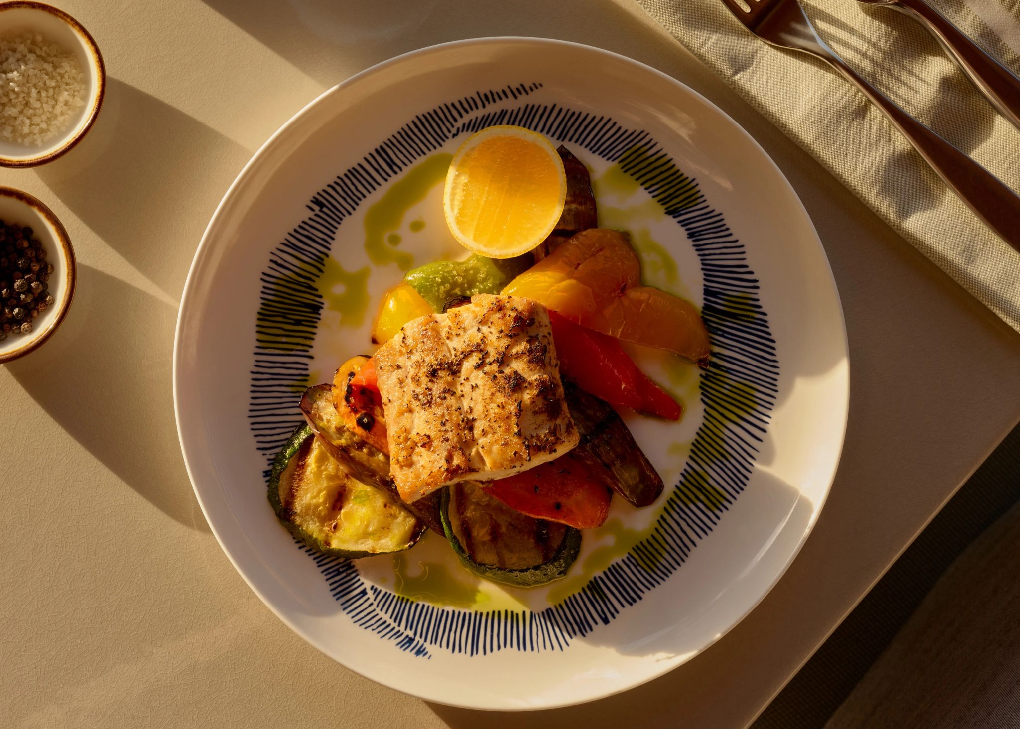 Beach Club Amanyara culinaria mediterranea – prato gourmet – refeiçoes leves