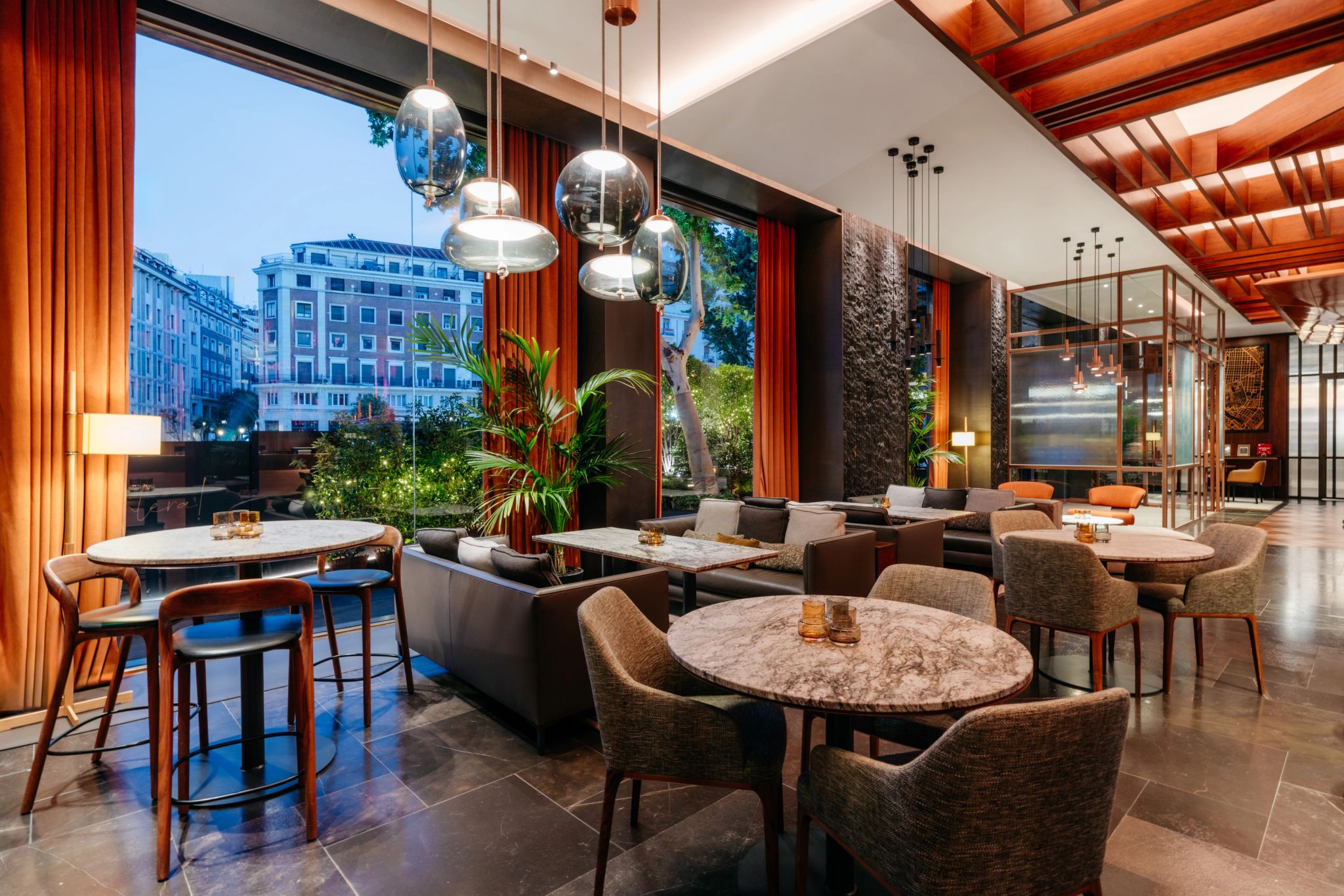 Gastronomia do Hotel restaurante de luxo - vista madri