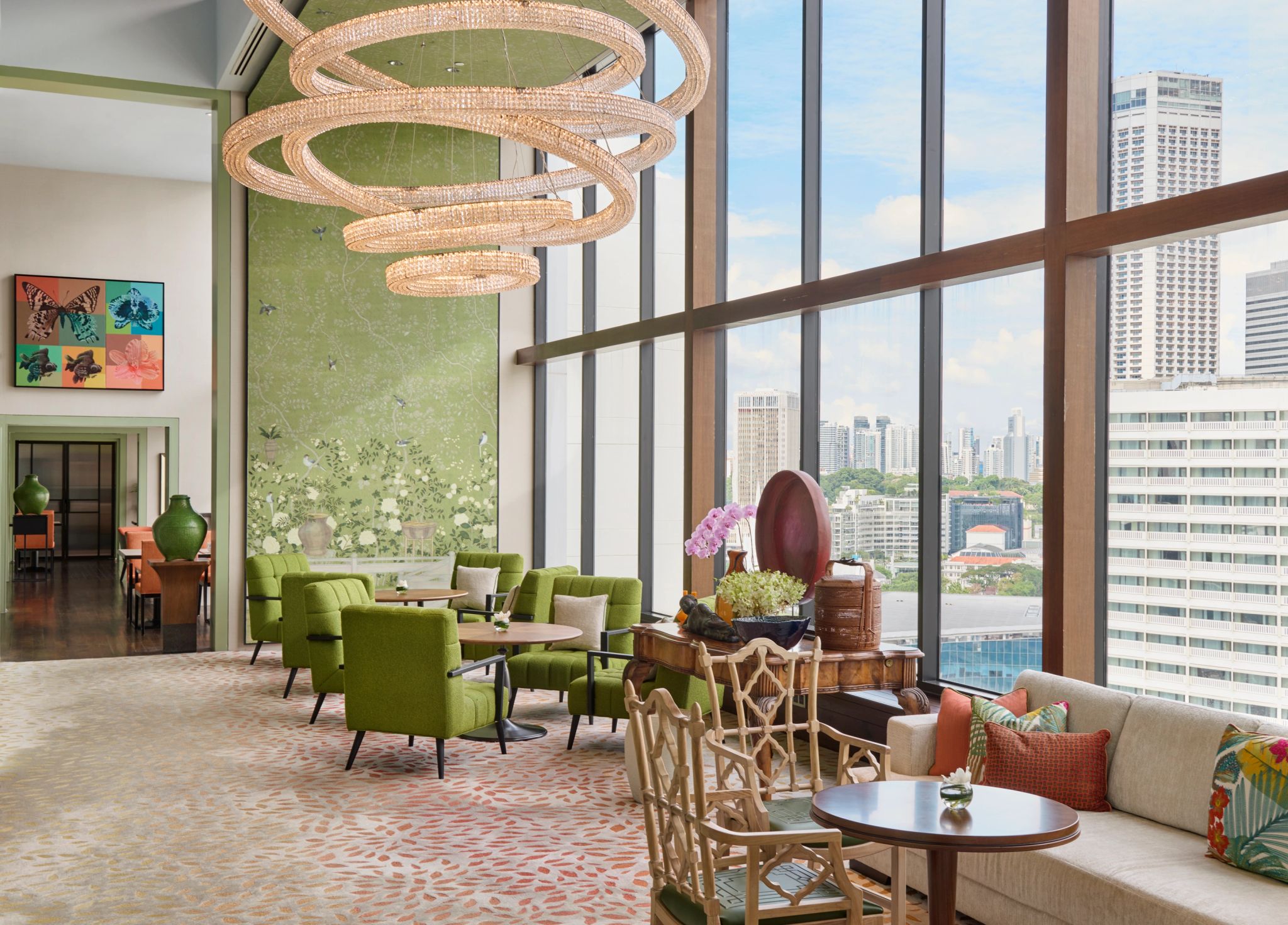 Lounge Haus 65 vista singapura – design de luxo – sala de estar - lounge privativo - lounge de luxo