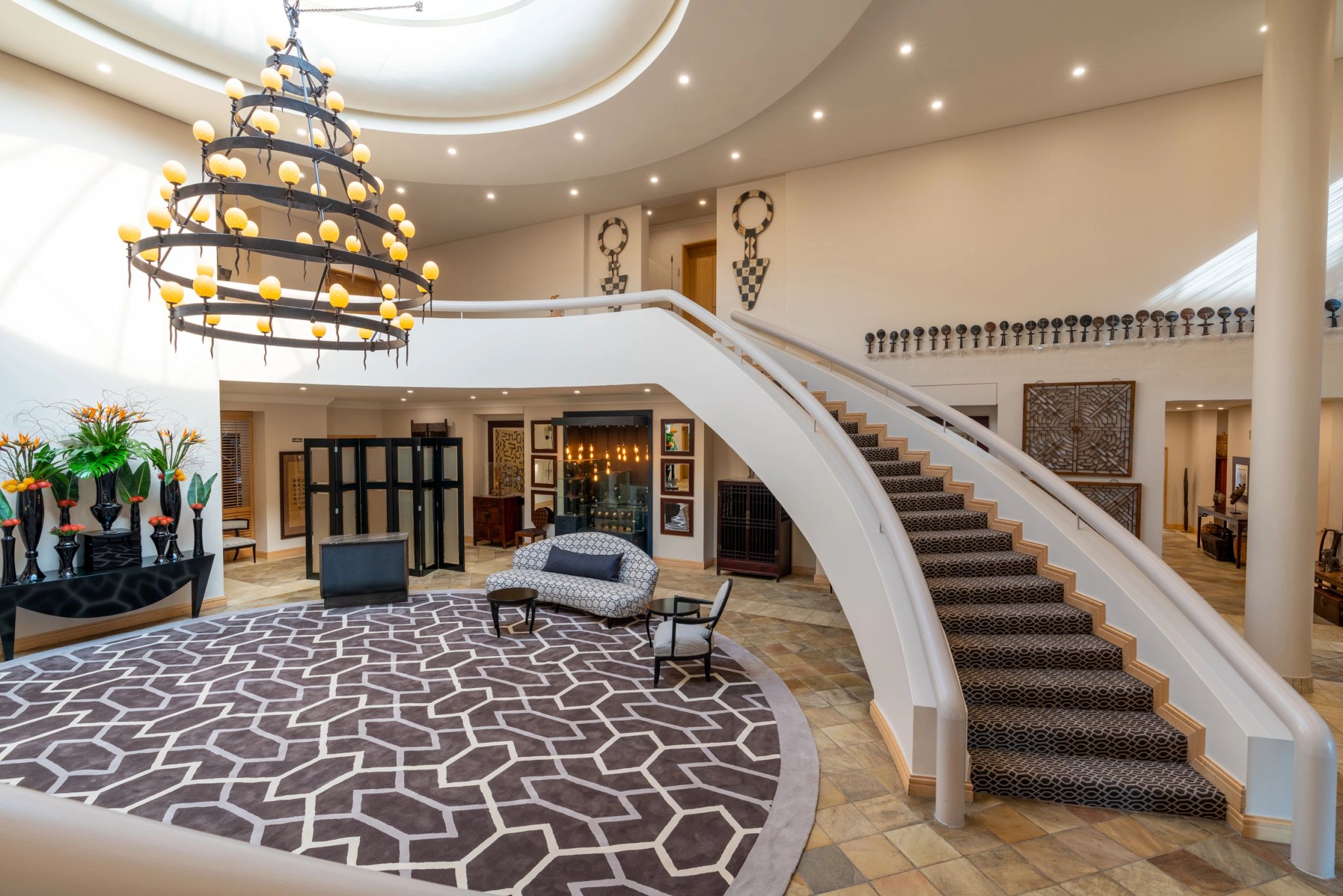 Saxon Hotel, Villas and Spa lobby hotel - saguao hotel - hotel luxo africa
