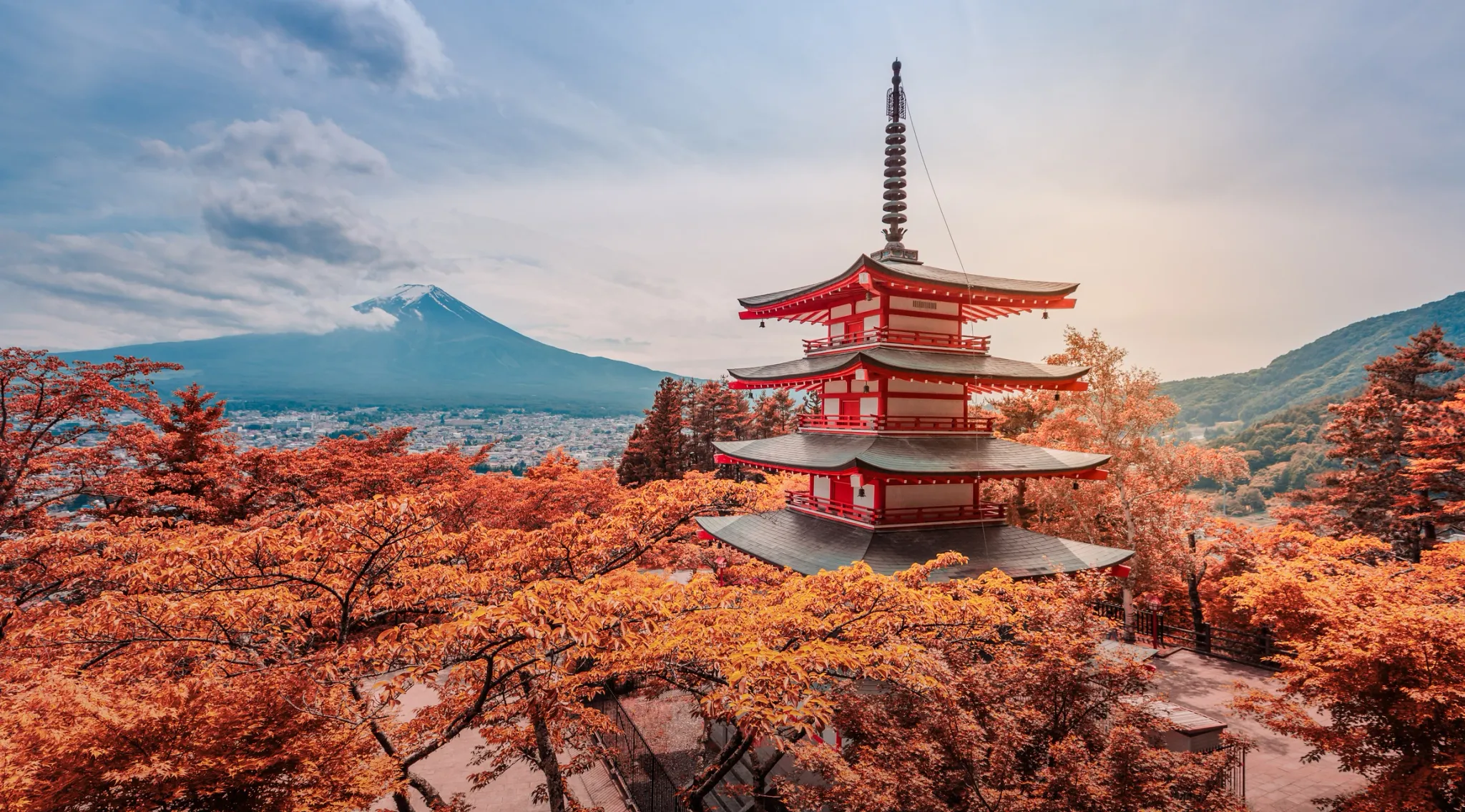 pagode de chureito - Monte Fuji