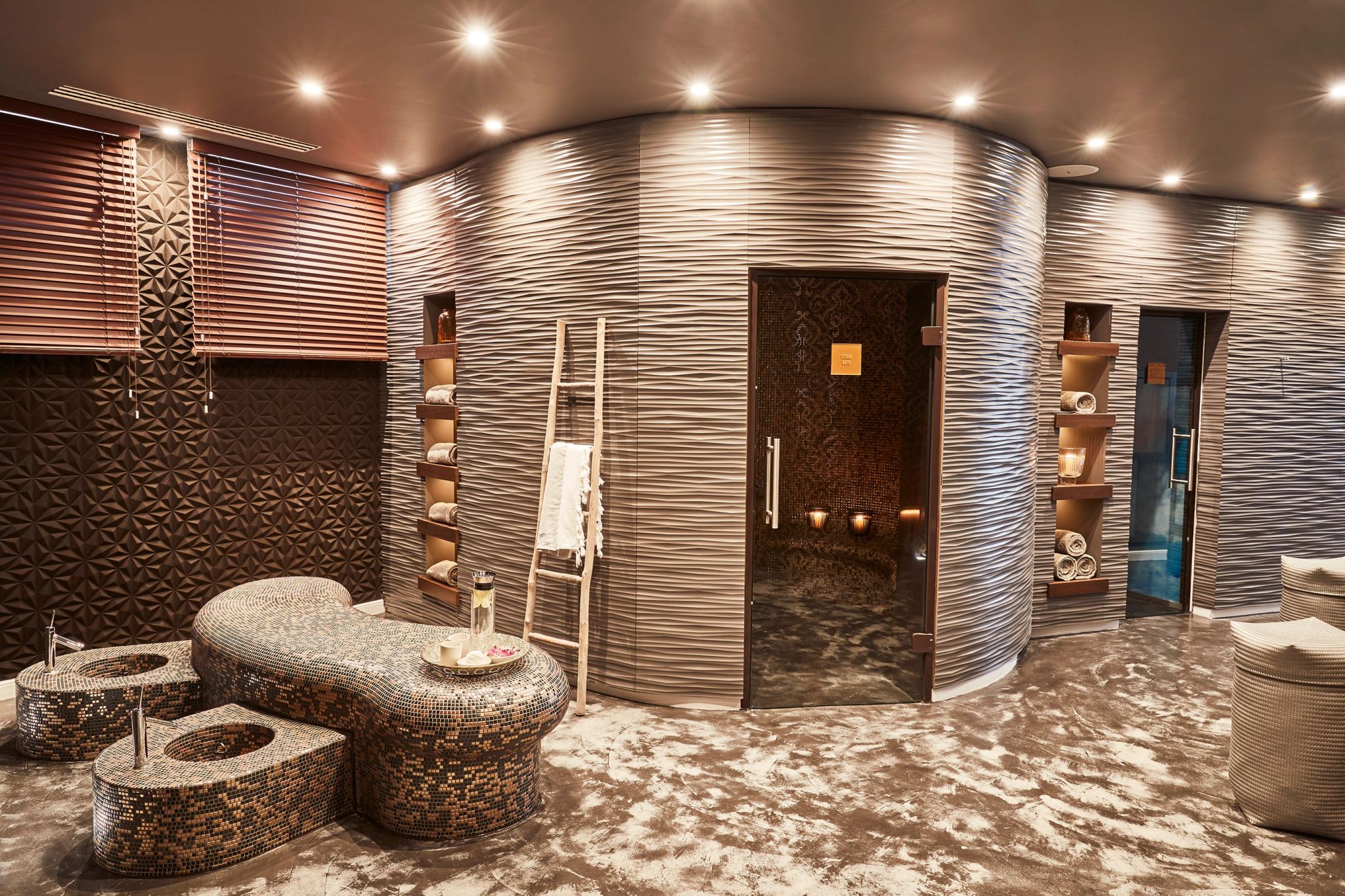 Pure Seven Spa recepcao moderna e confortavel em resort em ibiza