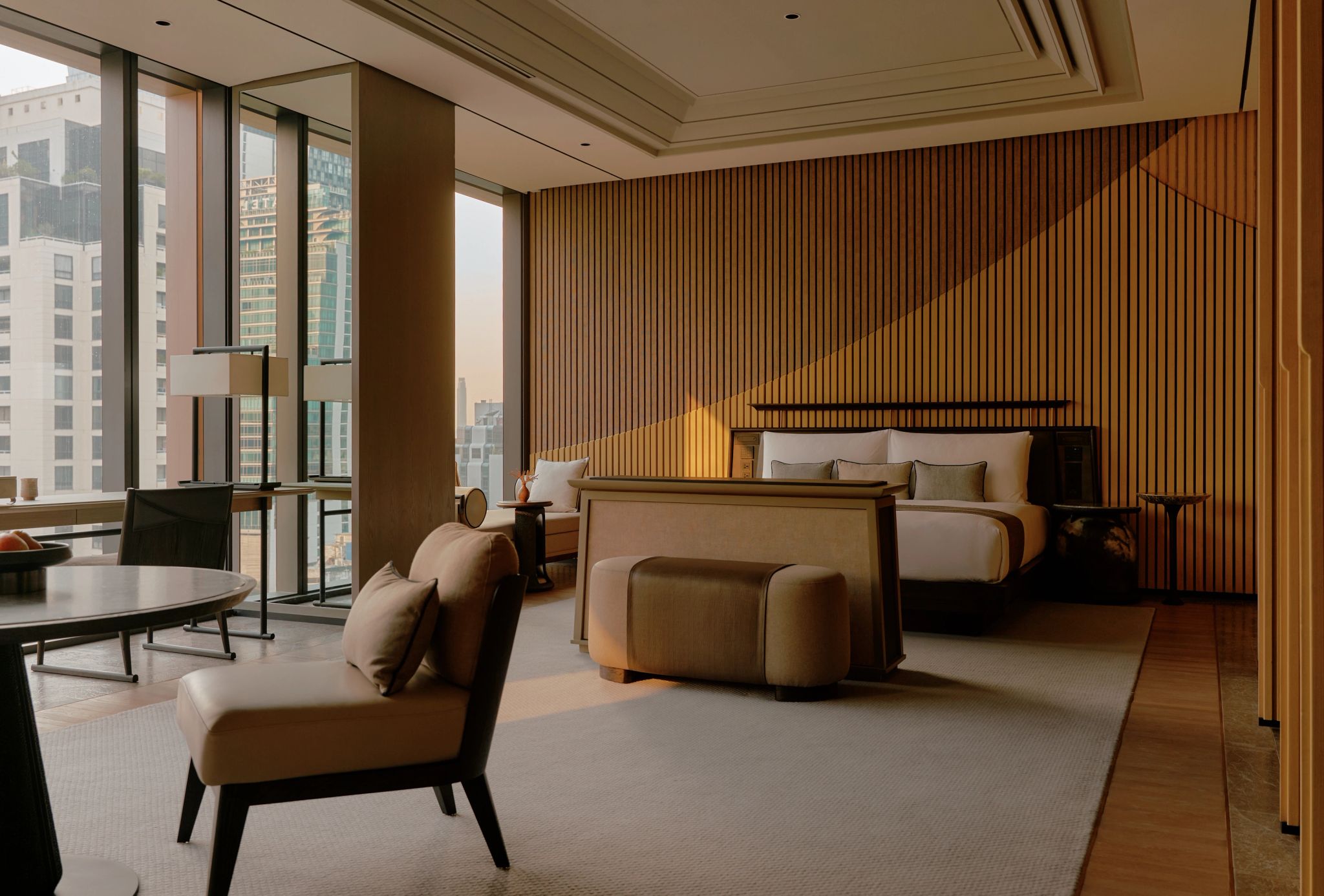 Premier Suite suite de luxo - suite moderna - suite vista cidade de bangkok