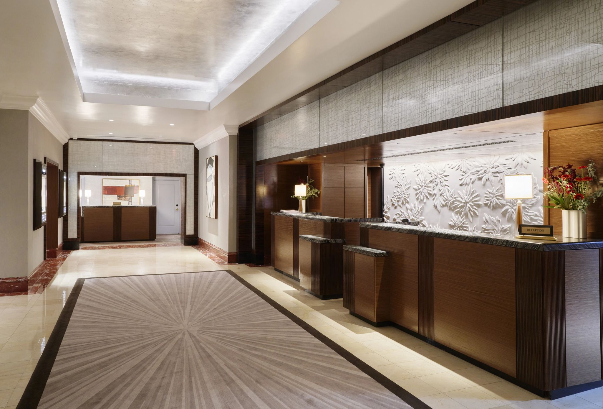 recepçao hotel – front desk – lobby de luxo 