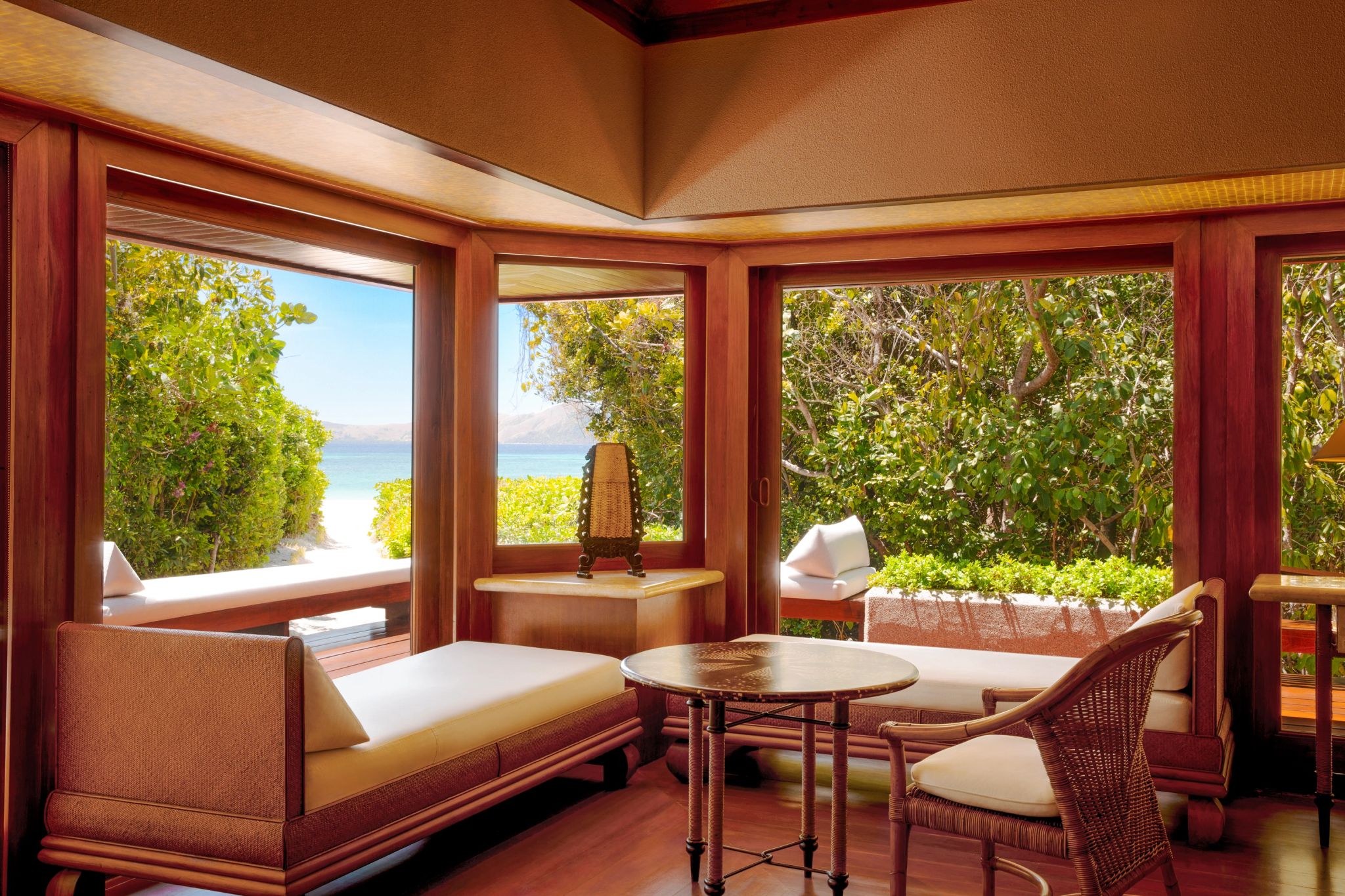 Beach Casita sala de estar - design rustico - casa na praia - arquitetura moderna