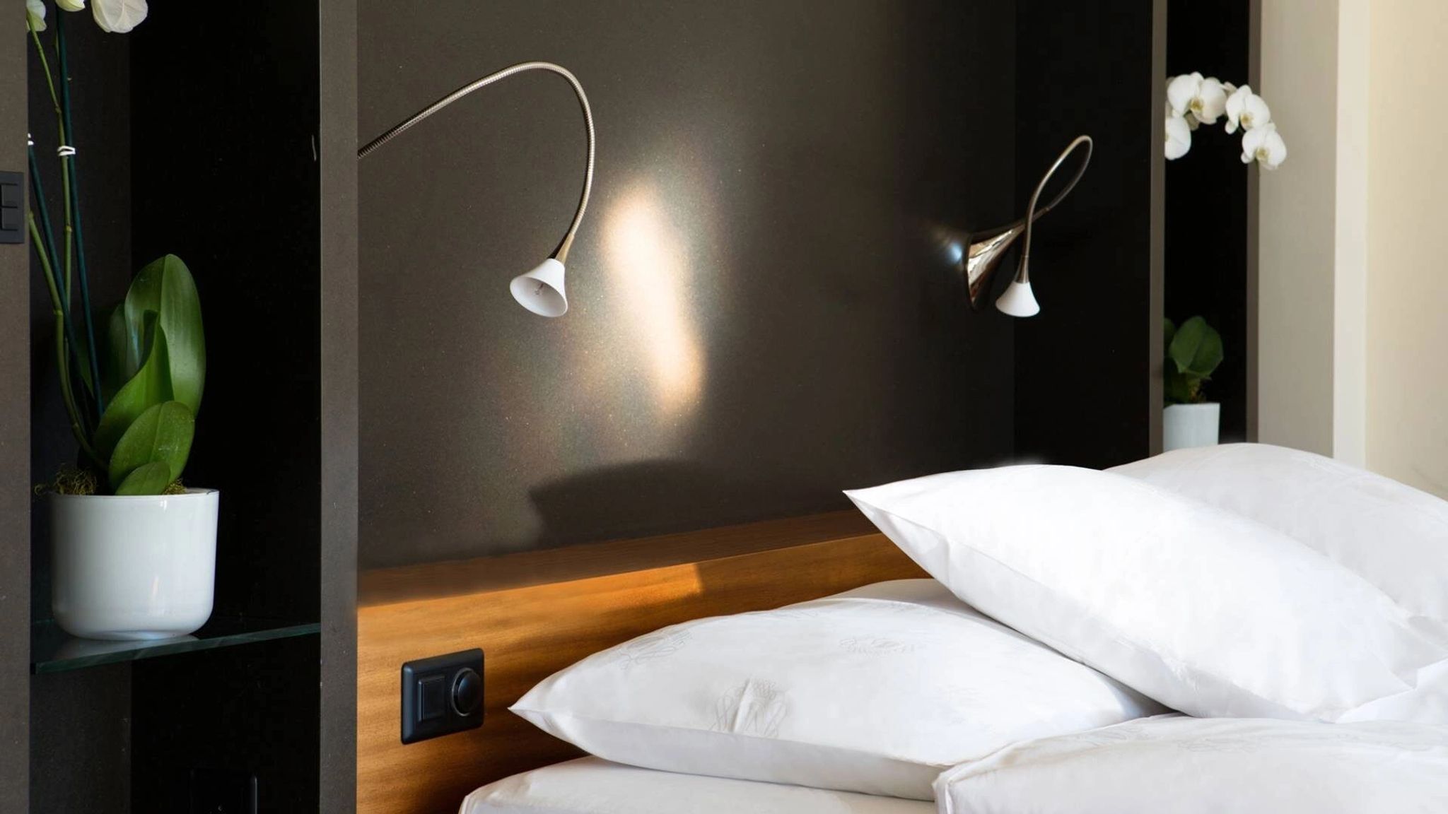 Nescens Junior Suite decoraçao moderna - decoraçao da suite – cama de hotel