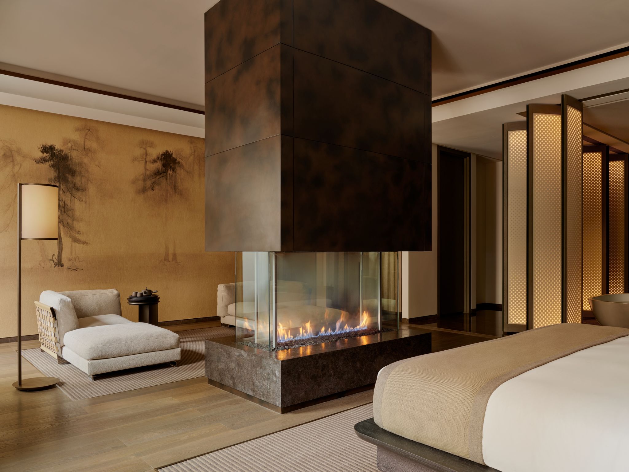 arquitetura moderna – suite casal – suite de luxo