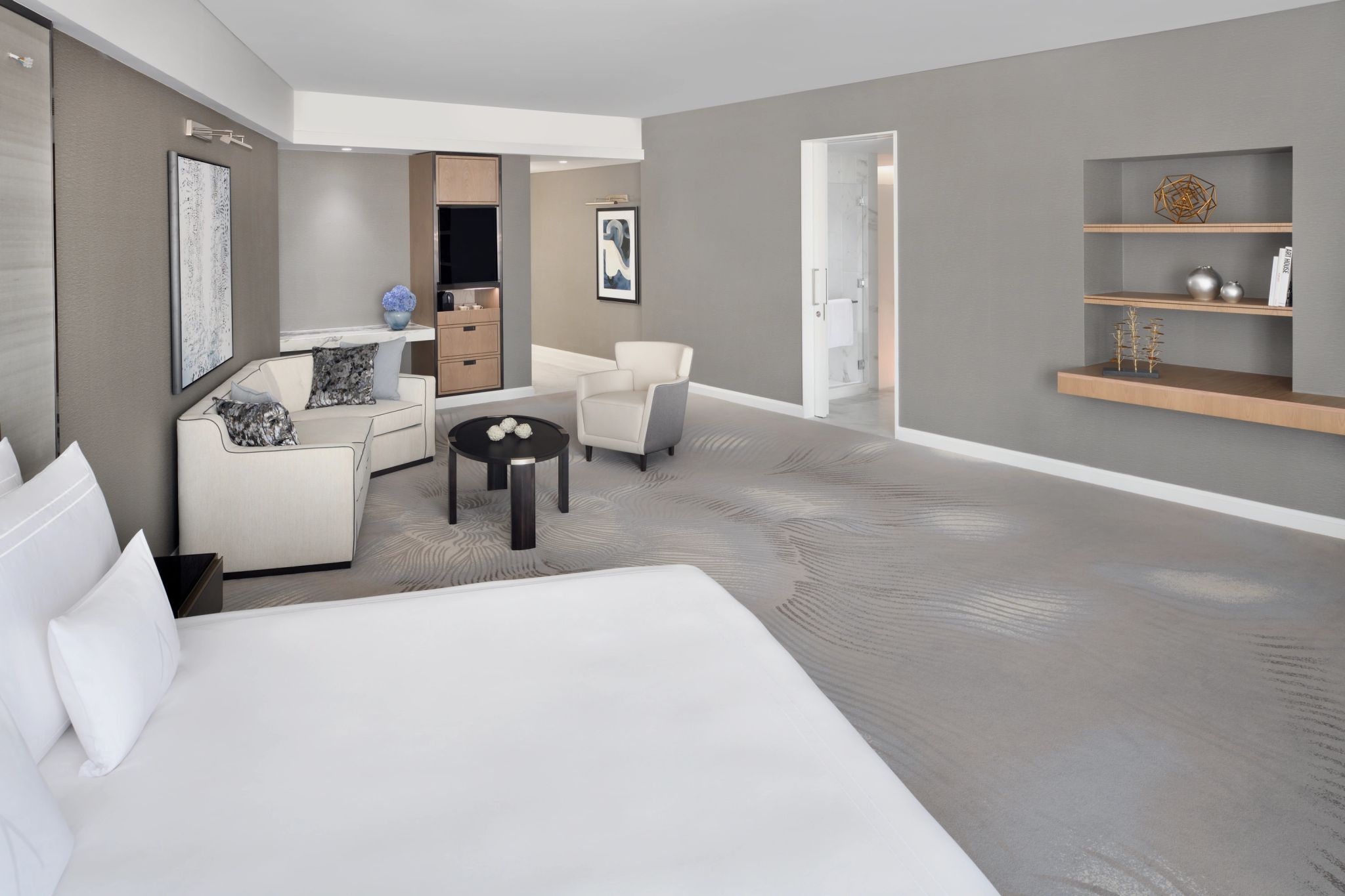 Junior Suite quarto minimalista - quarto dubai - cama king