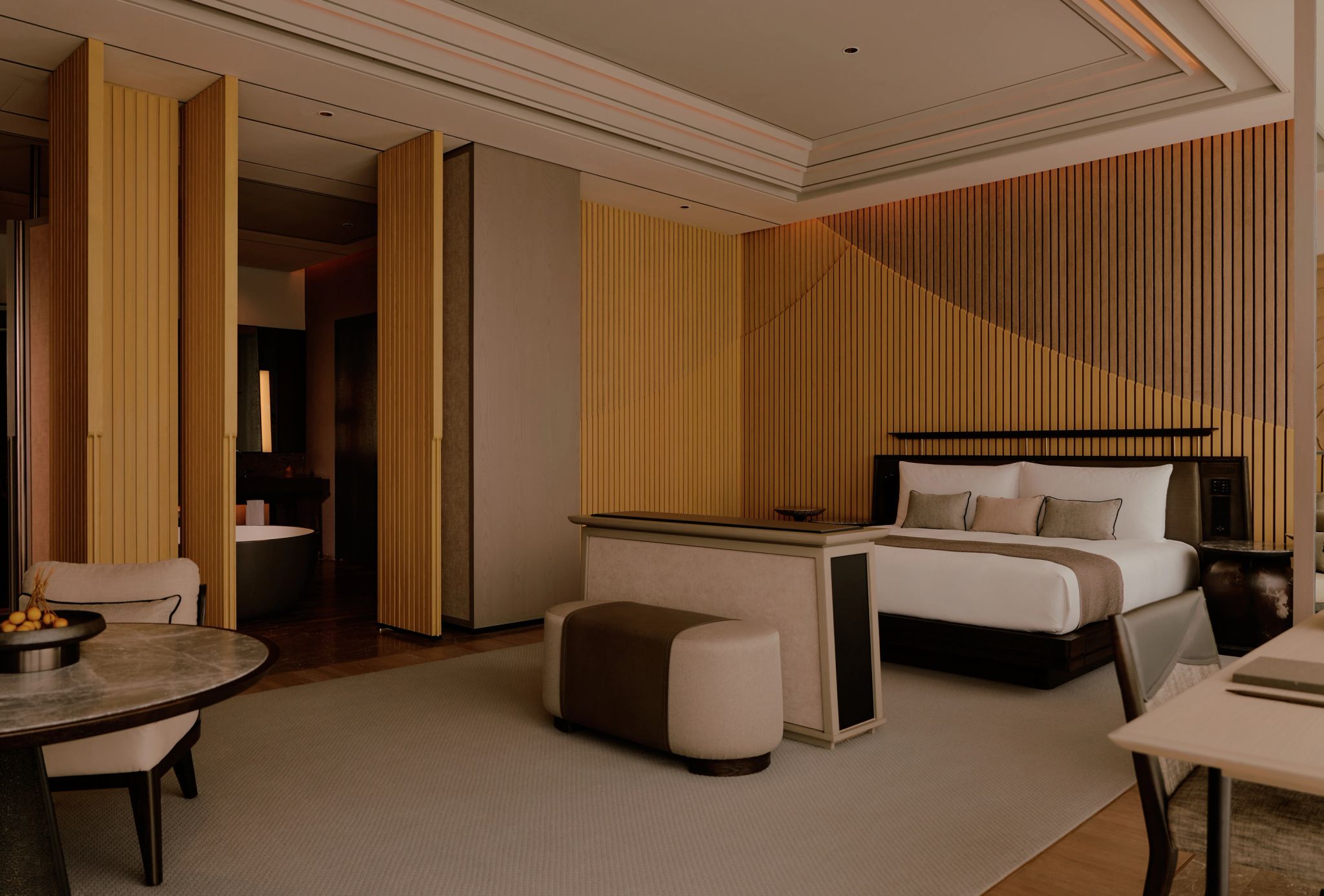 suite casal - cama king - design minimalista