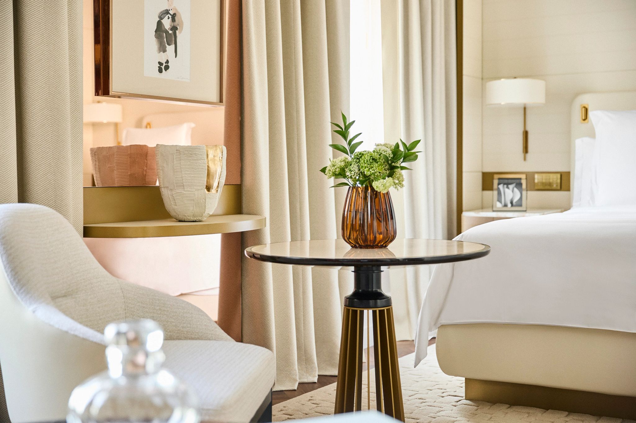 poltrone confortavel - quarto de luxo - quarto king