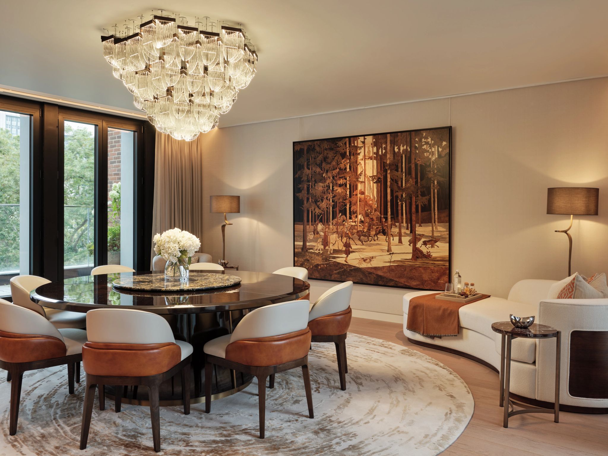 Two Bedroom Duplex Apartment sala de jantar - jantar romantico - design de luxo