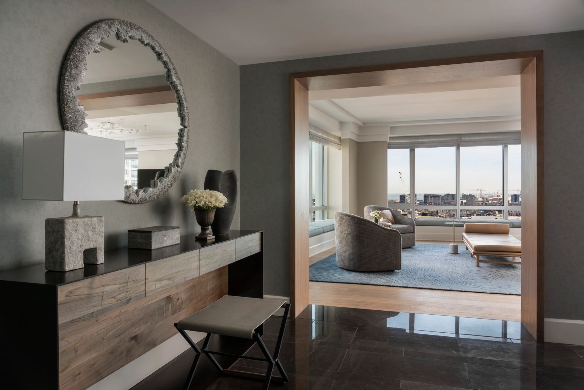 Presidential Suite   hall de entrada – design de luxo – interior suite