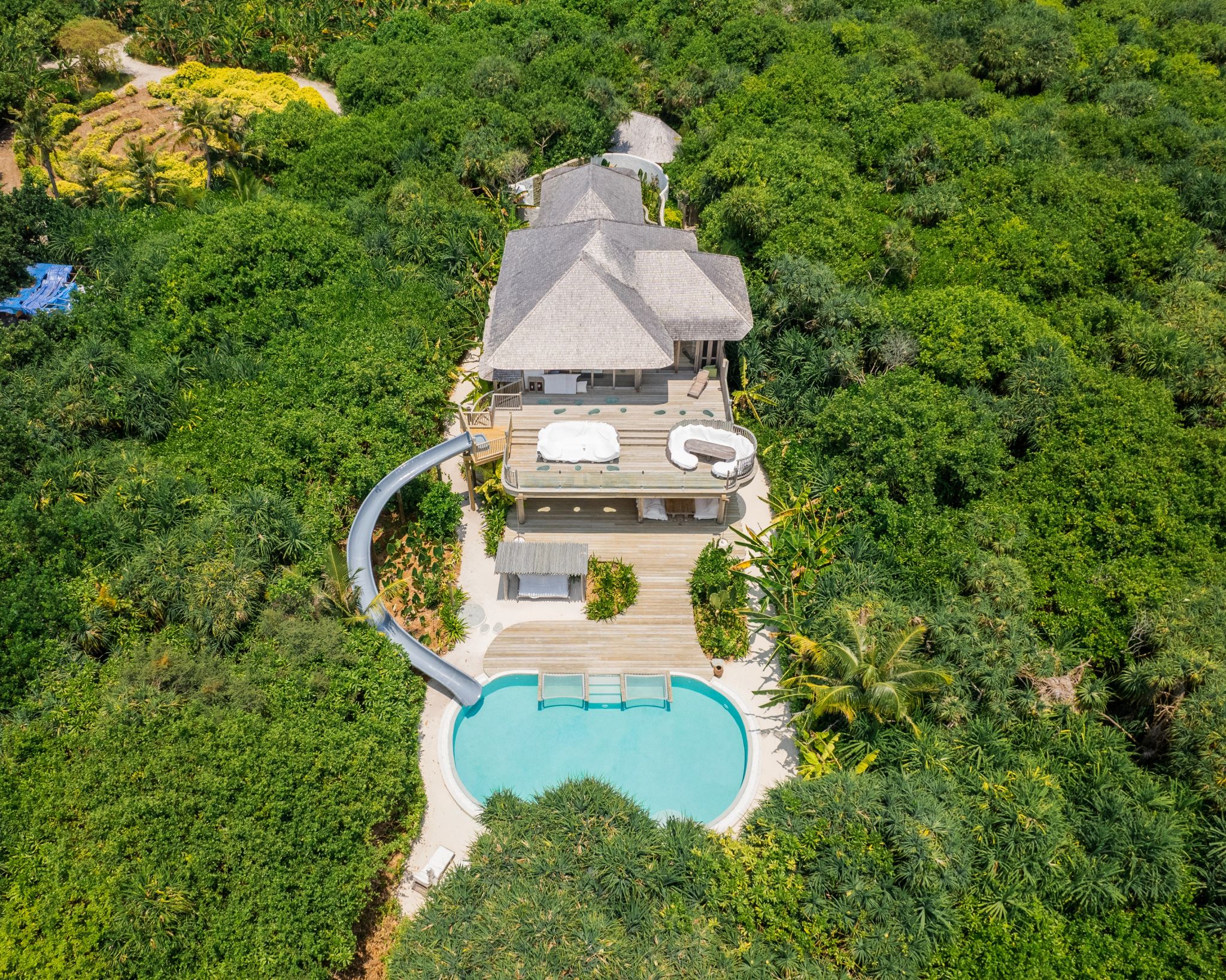 Two Bedroom Island Retreat Slide- Villa 52 vila com piscina - piscina externa - natureza