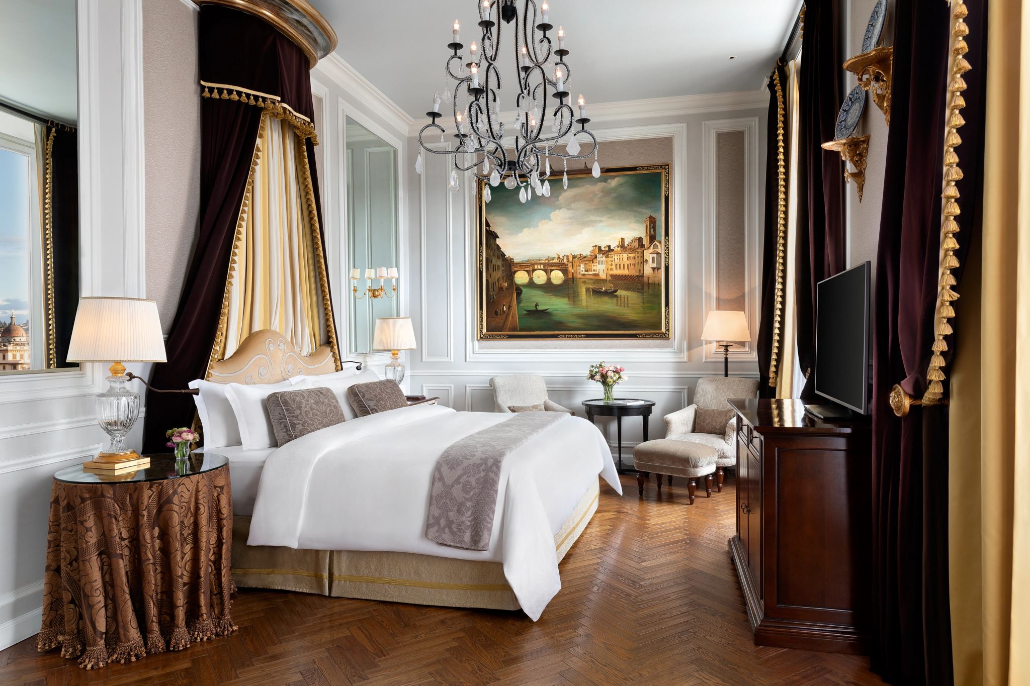 suite ampla - cama king-size- decoracao chic