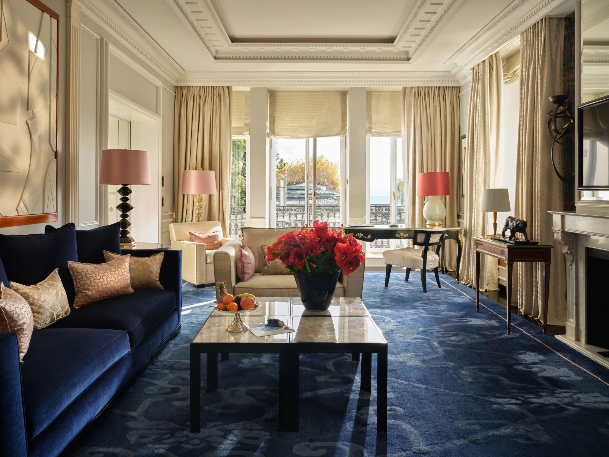 Baur au Lac quarto luxo - bem decorado - hospedagem zurique