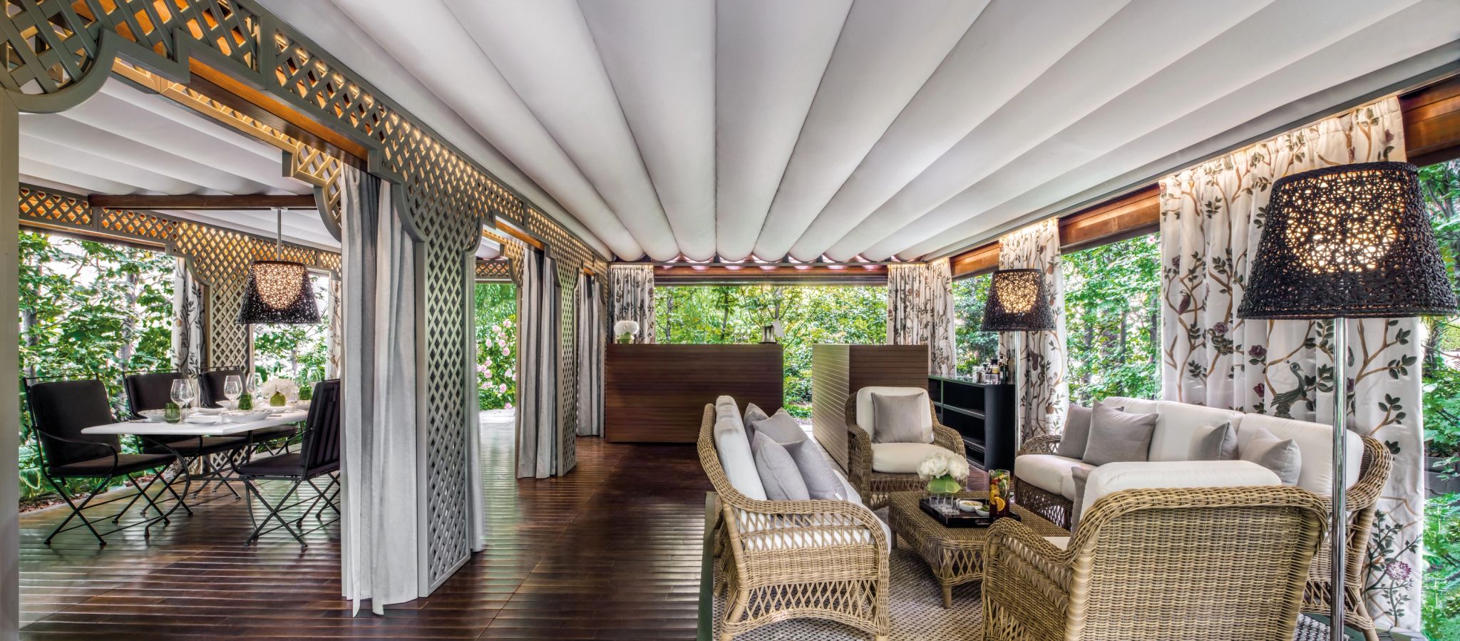 lounge de luxo - almoço privativo - area gourmet - almoço vista jardim - vista jardim