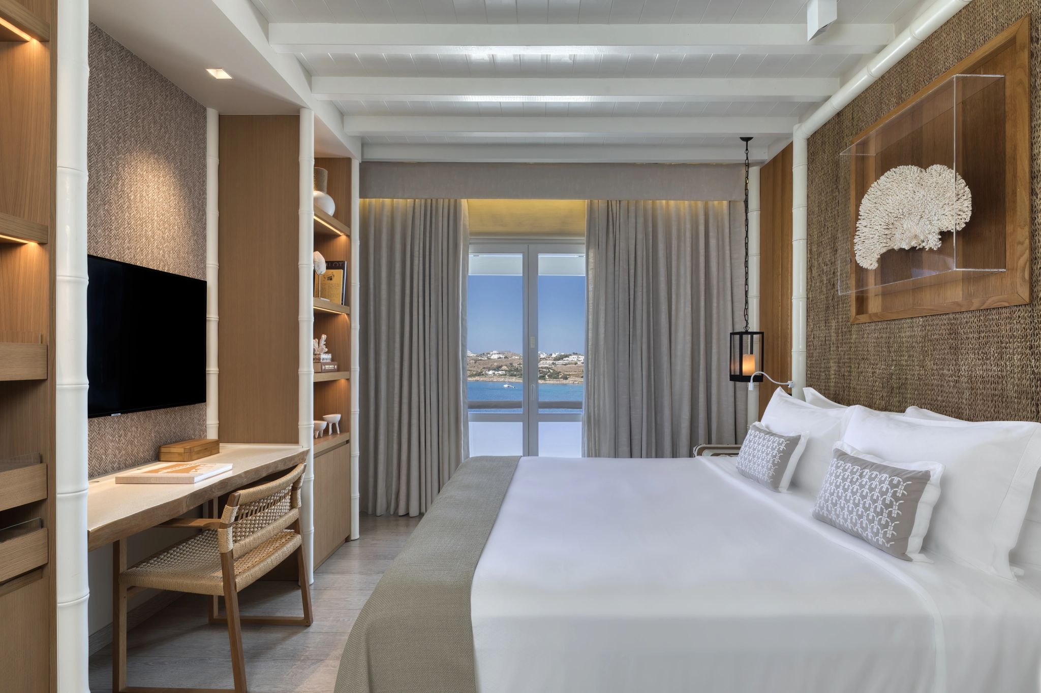 quarto vista mar - quarto com varanda - quarto de hotel