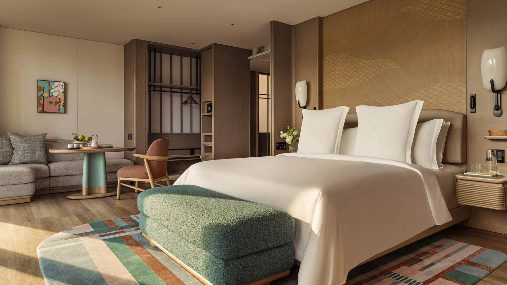Ginza cama queen - quarto espacoso - vista cidade