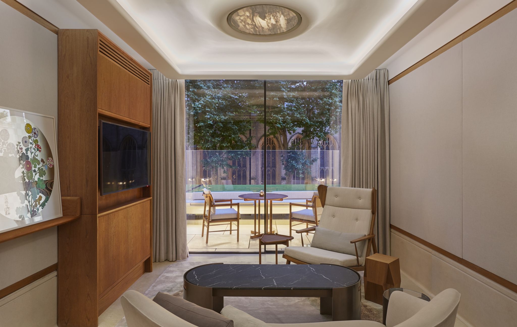 hotel com terraço - sala de estar – design contemporâneo