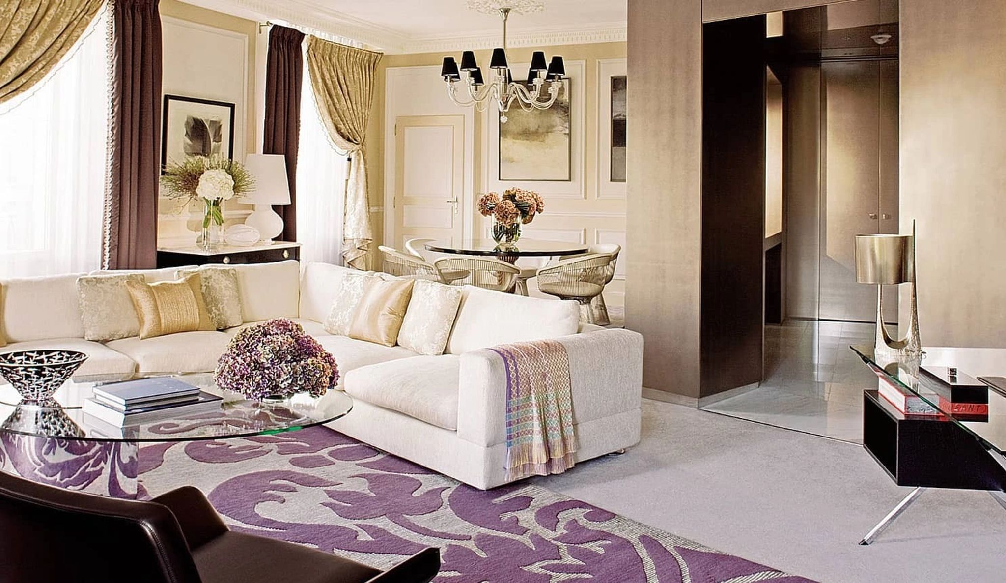 Presidential Suite Geneve sala de estar - sofa confortavel - suite com sala separada