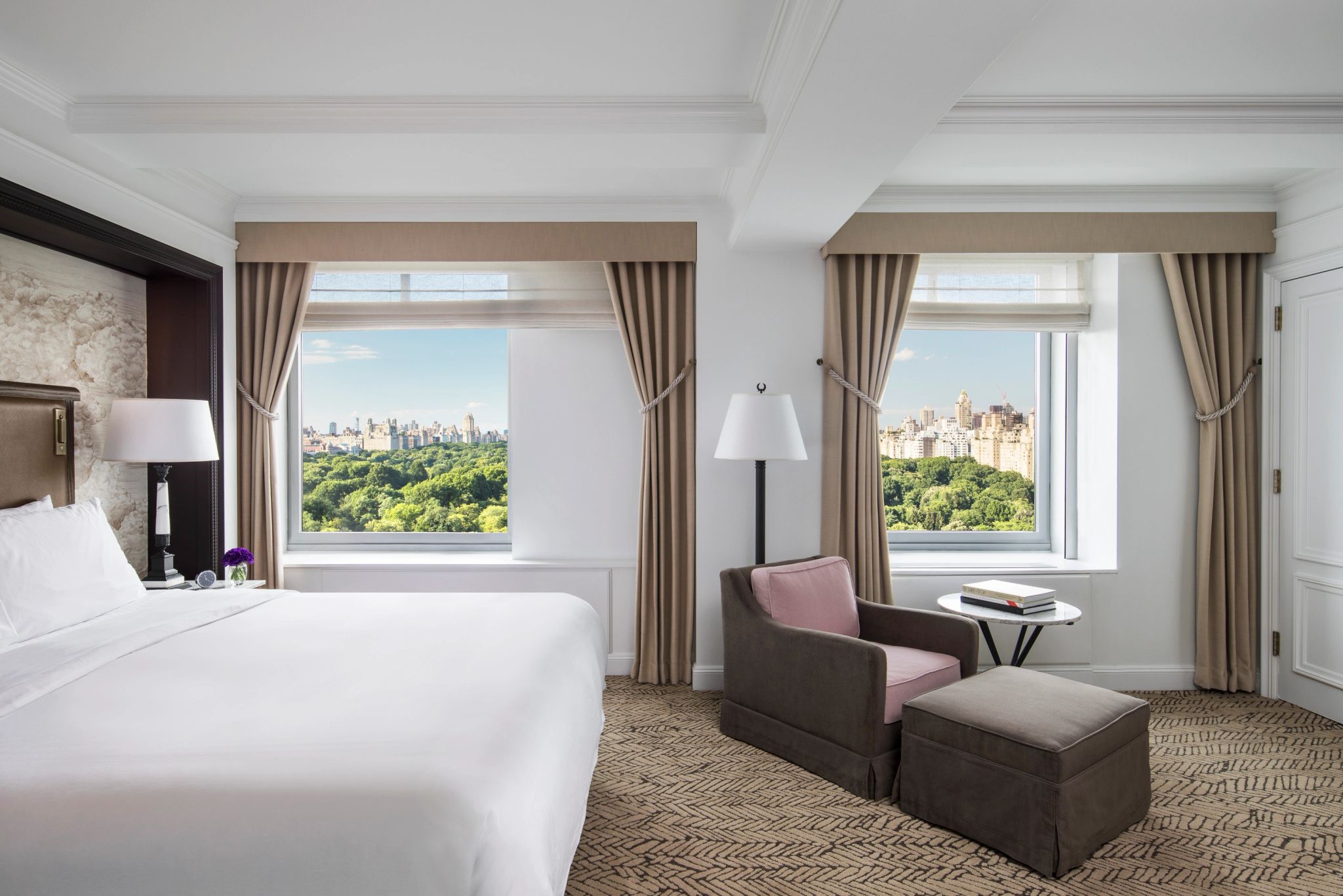 suite de hotel - vista parque - cama de casal