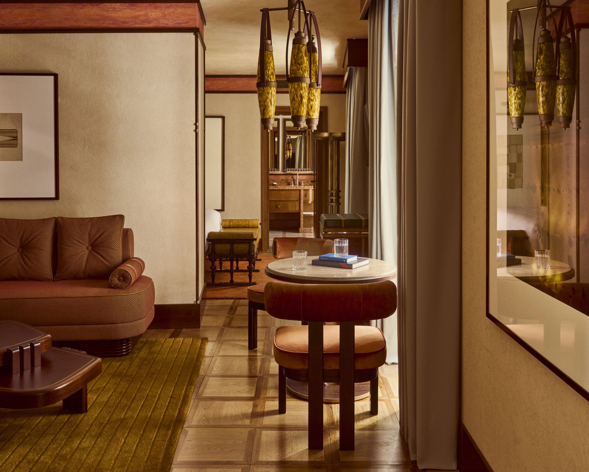 Junior Suite_ sala de estar - sofa de luxo - decoracao premium