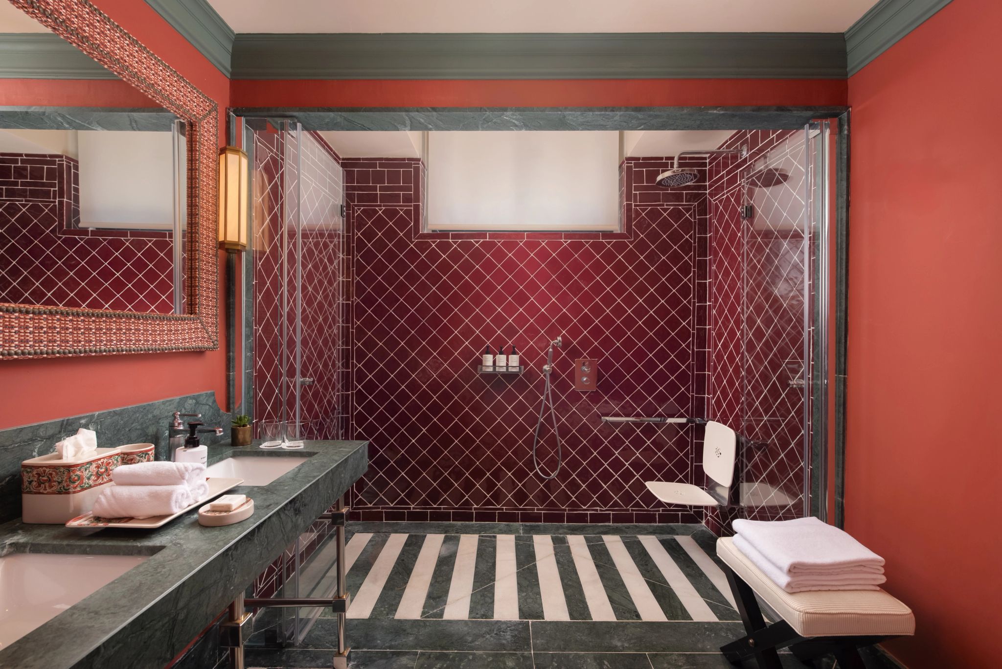 Deluxe Classic banheiro de luxo - banho premium - pia dupla