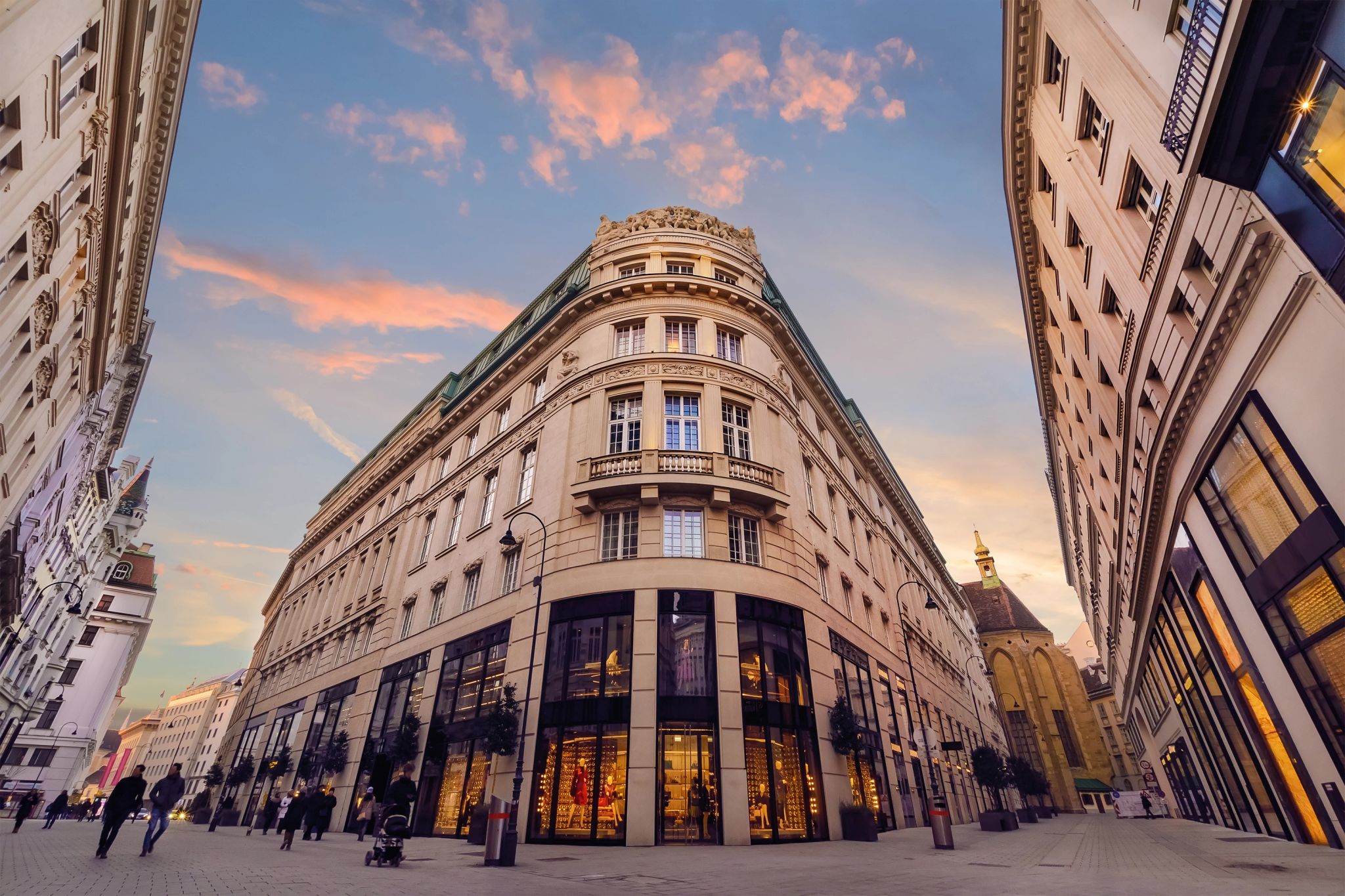 Arredores do hotel arquitetura de luxo – hospedagem em viena – turismo na austria