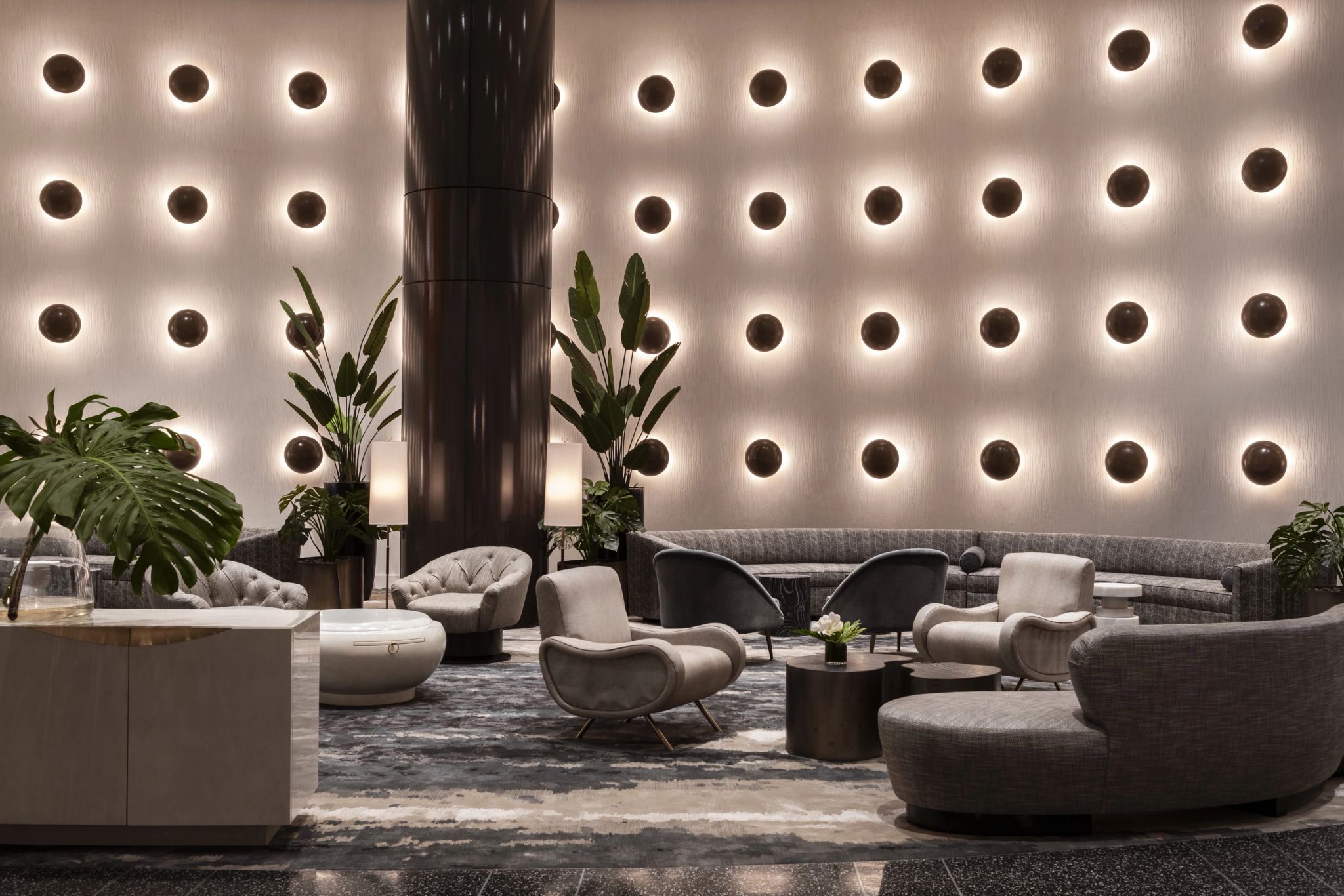 lobby de hotel - lobby moderno - areas comuns hotel