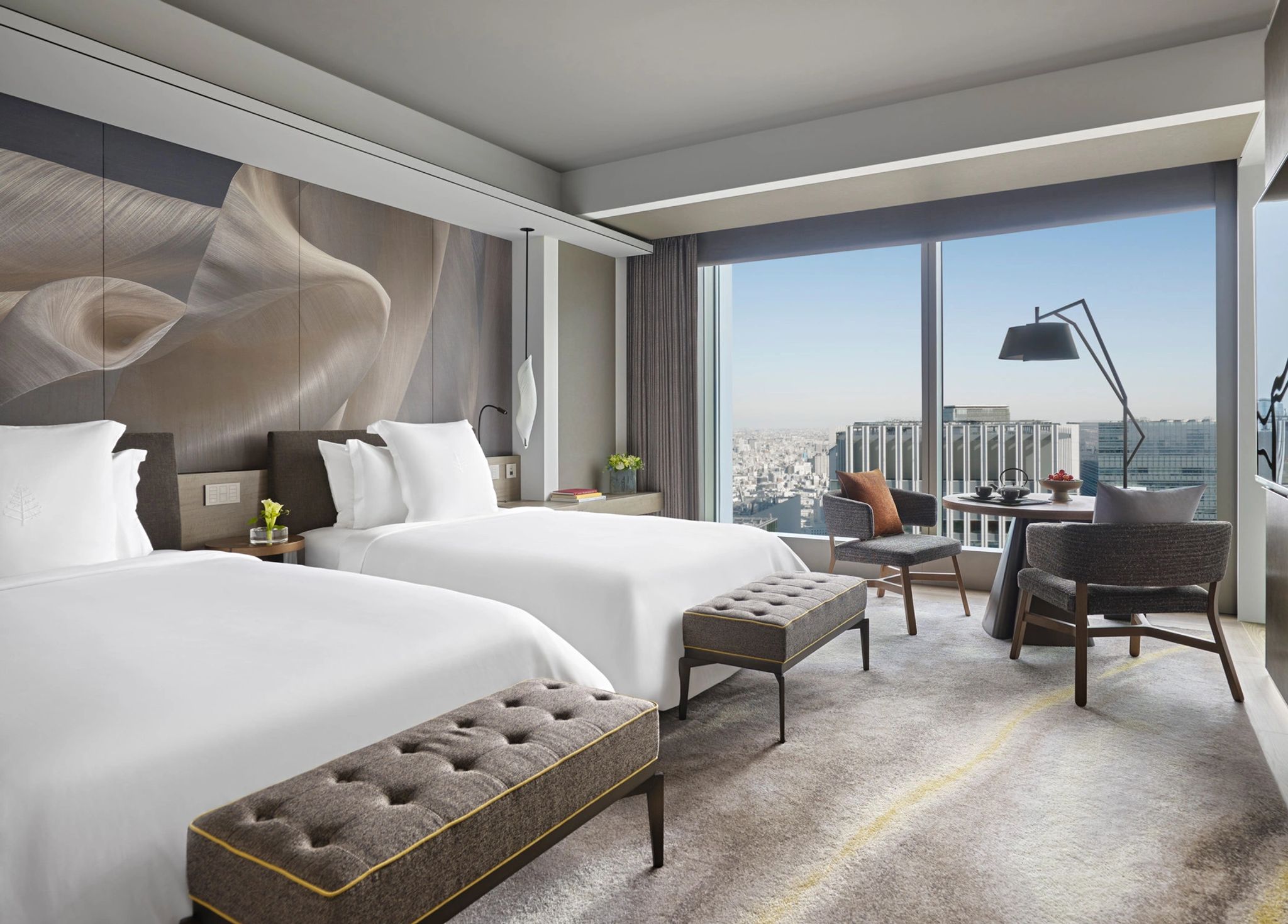 Deluxe City View Two Double quarto com duas camas - camas twin - quarto duplo