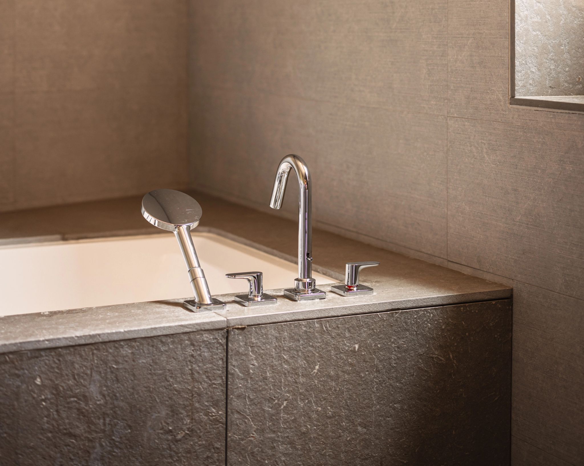 banheiro de luxo - pia dupla - banho premium