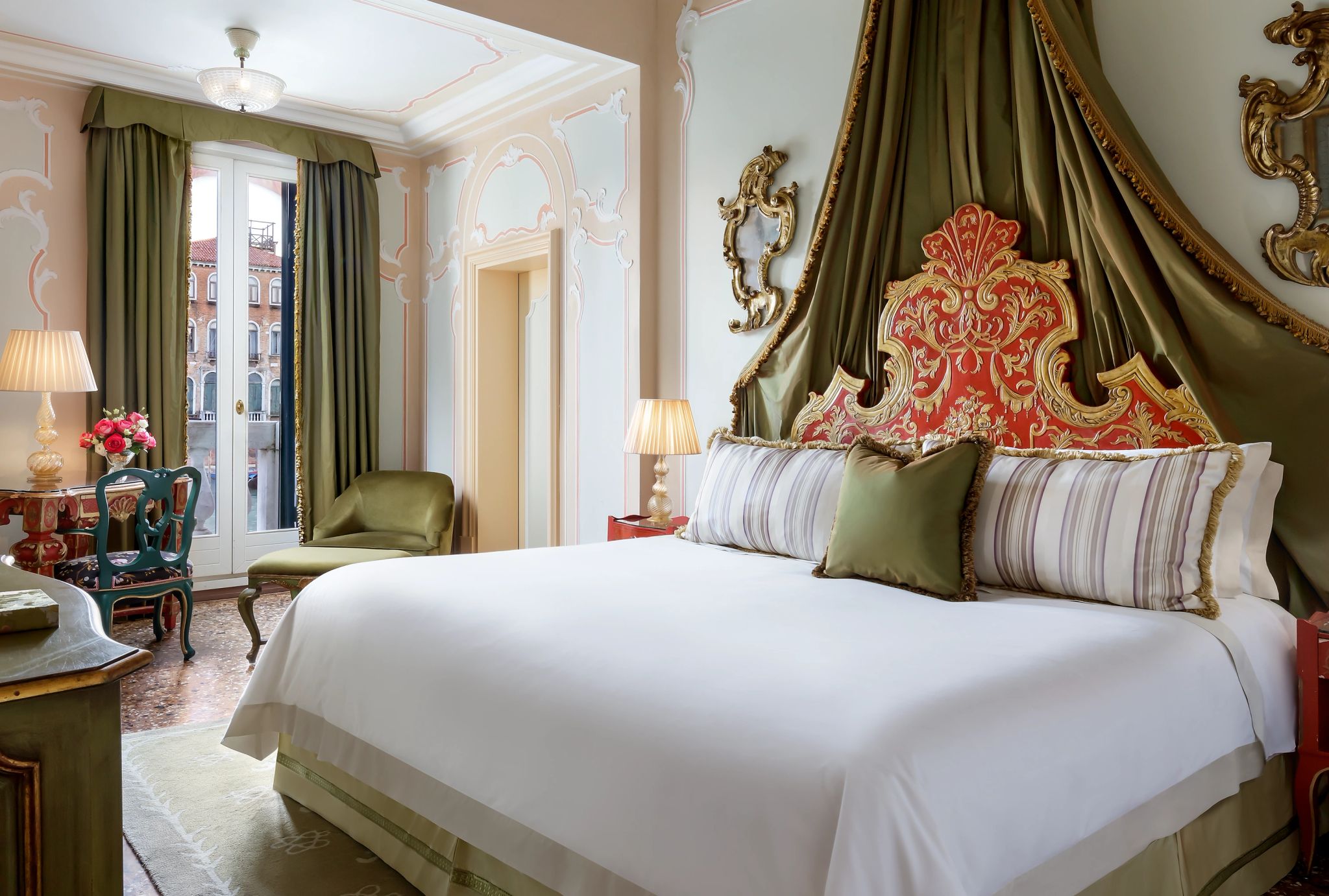 Landmark Grand Canal  acomodacao sofisticada em veneza - vista para o canal - cama de casal