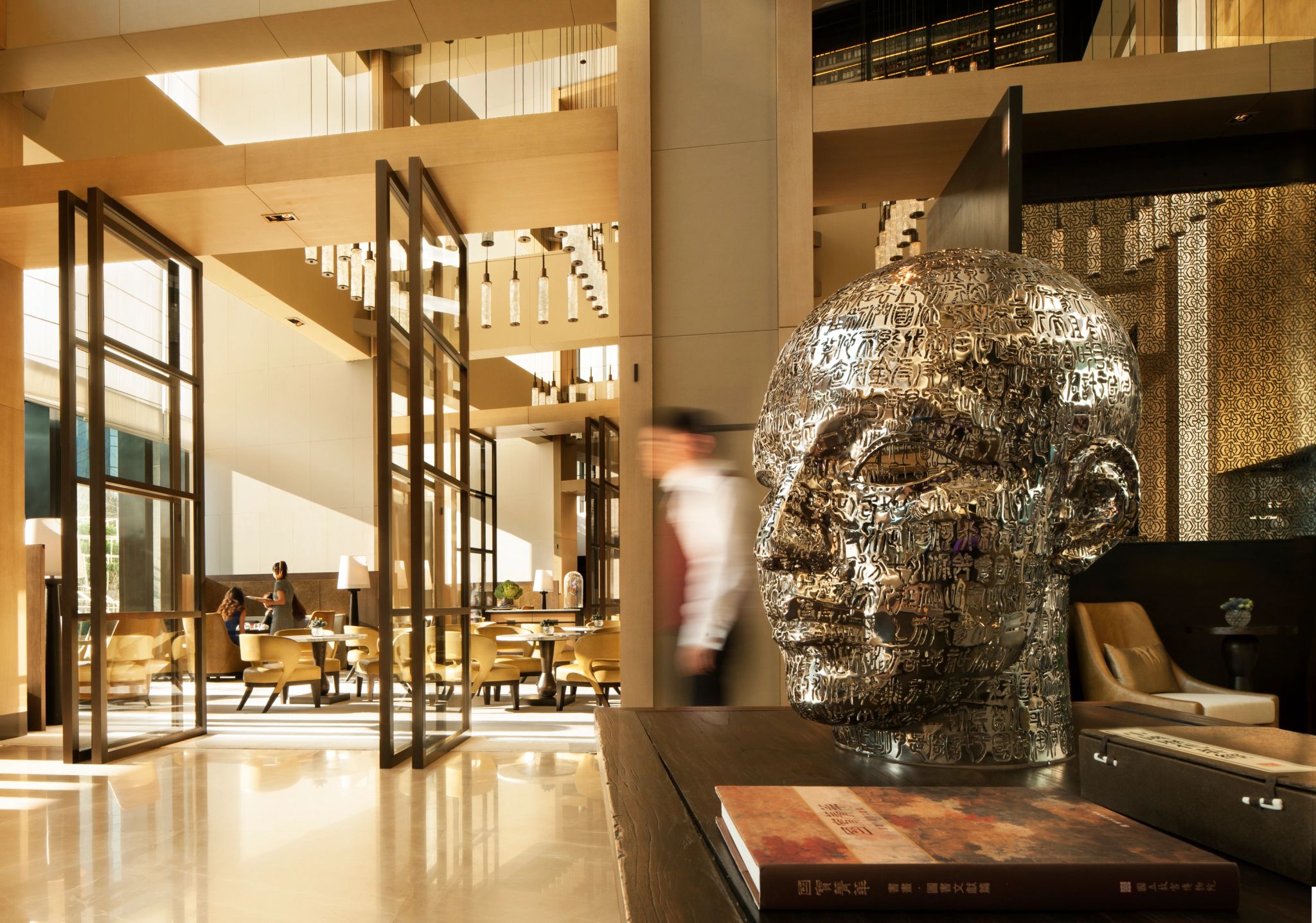 Lobby do hotel  decoraçao moderna – area de estar – lobby de luxo