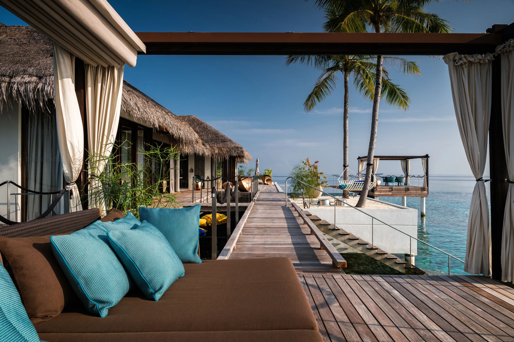 cabana privativa - espreguiçadeiras - area de lazer