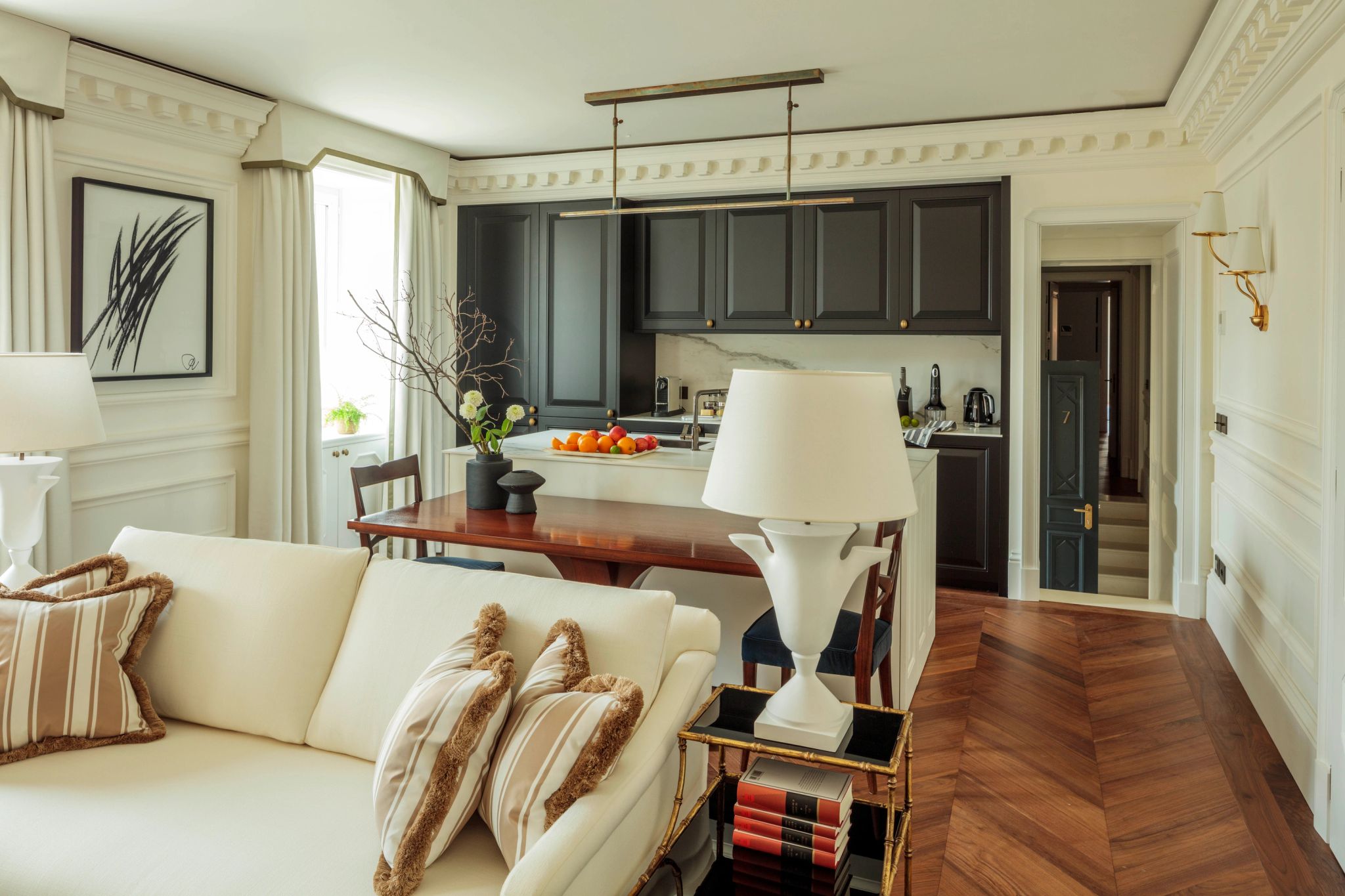 Isola Two Bedroom Apartment Terrace cozinha gourmet - cozinha moderna - sala de estar