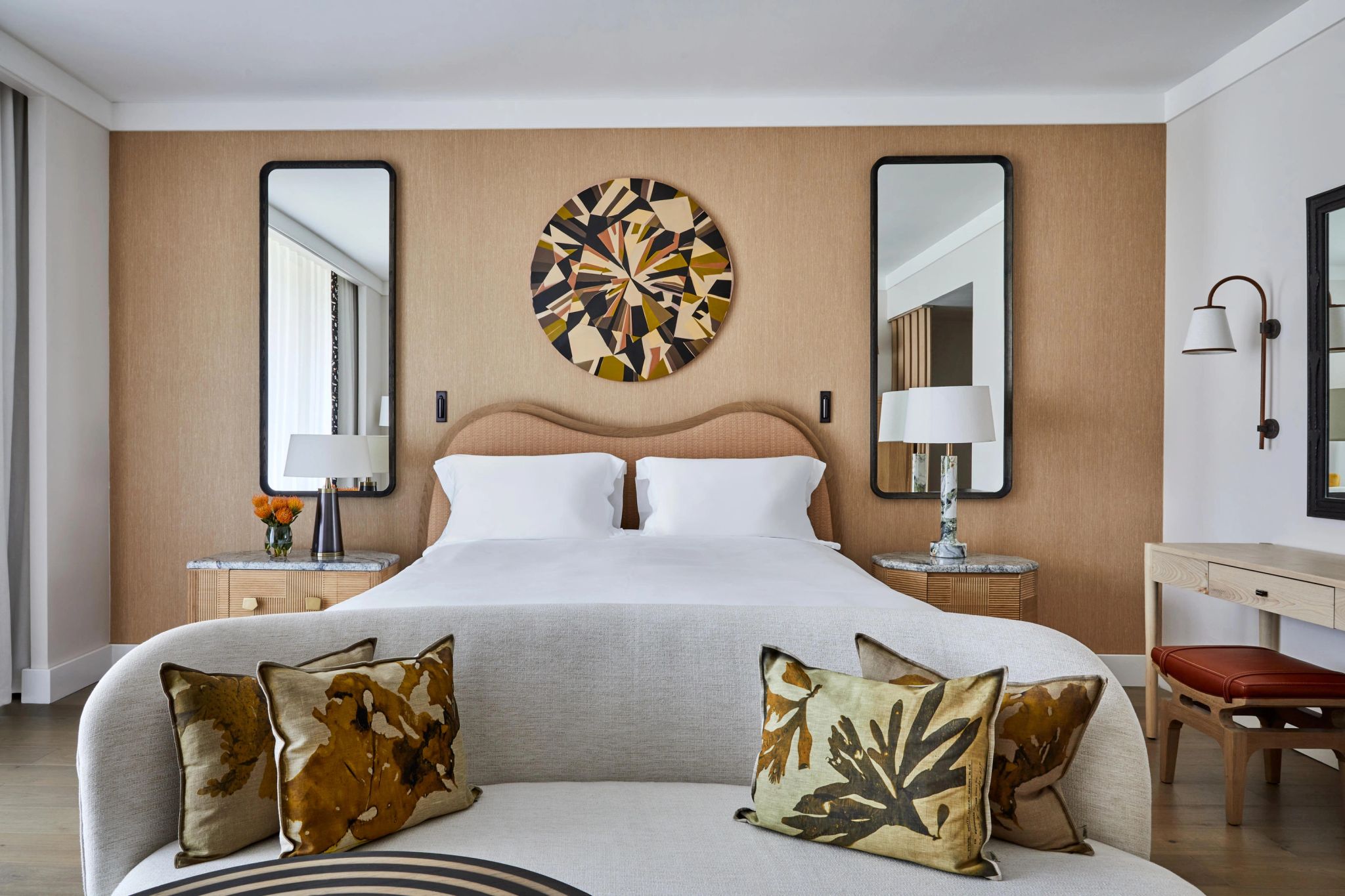 suite com cama king - cama king - decoraçao africana - suite casal