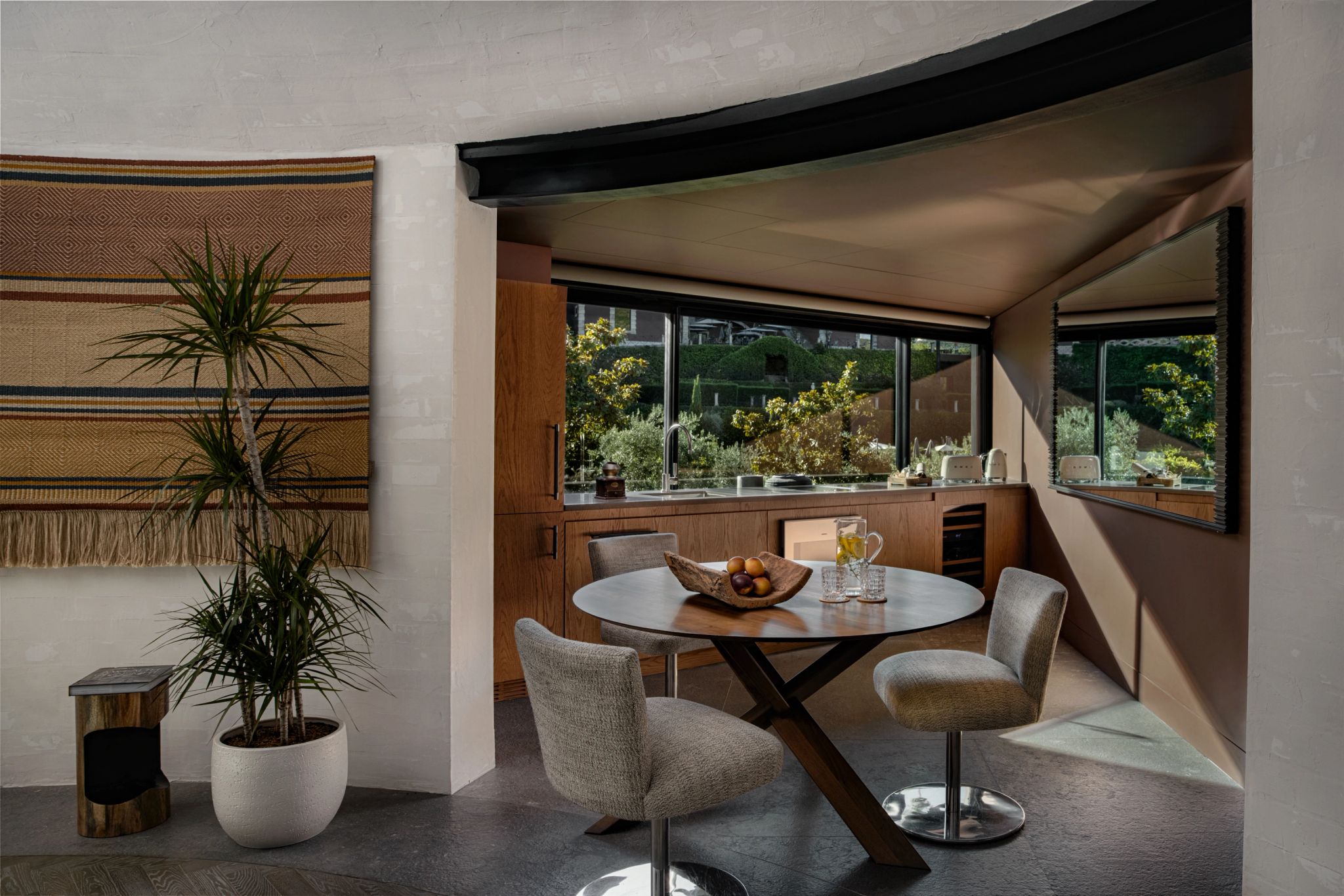 suite exclusiva - mesa de jantar - vista panoramica