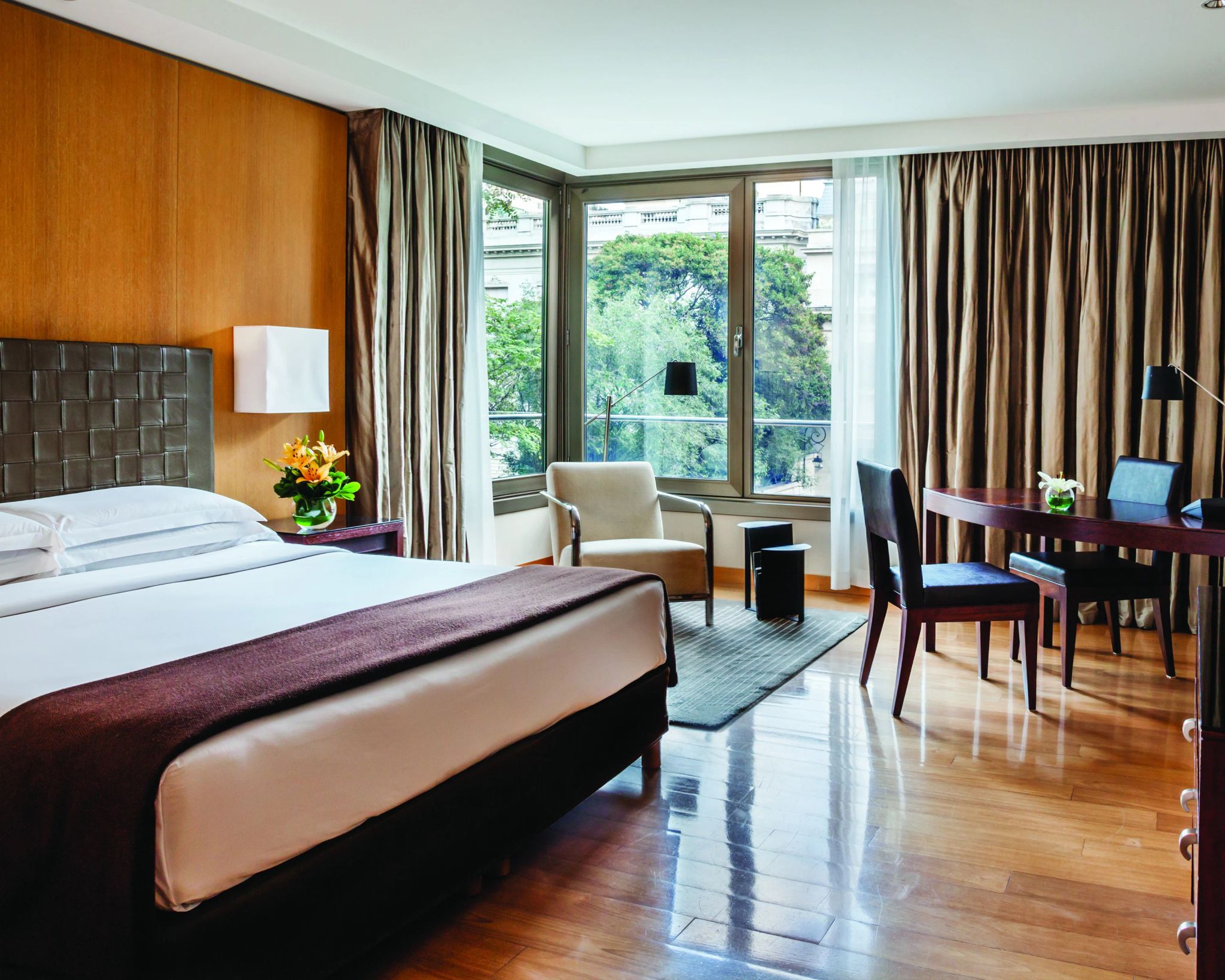 quarto king-size - vista jardins palacio duhau