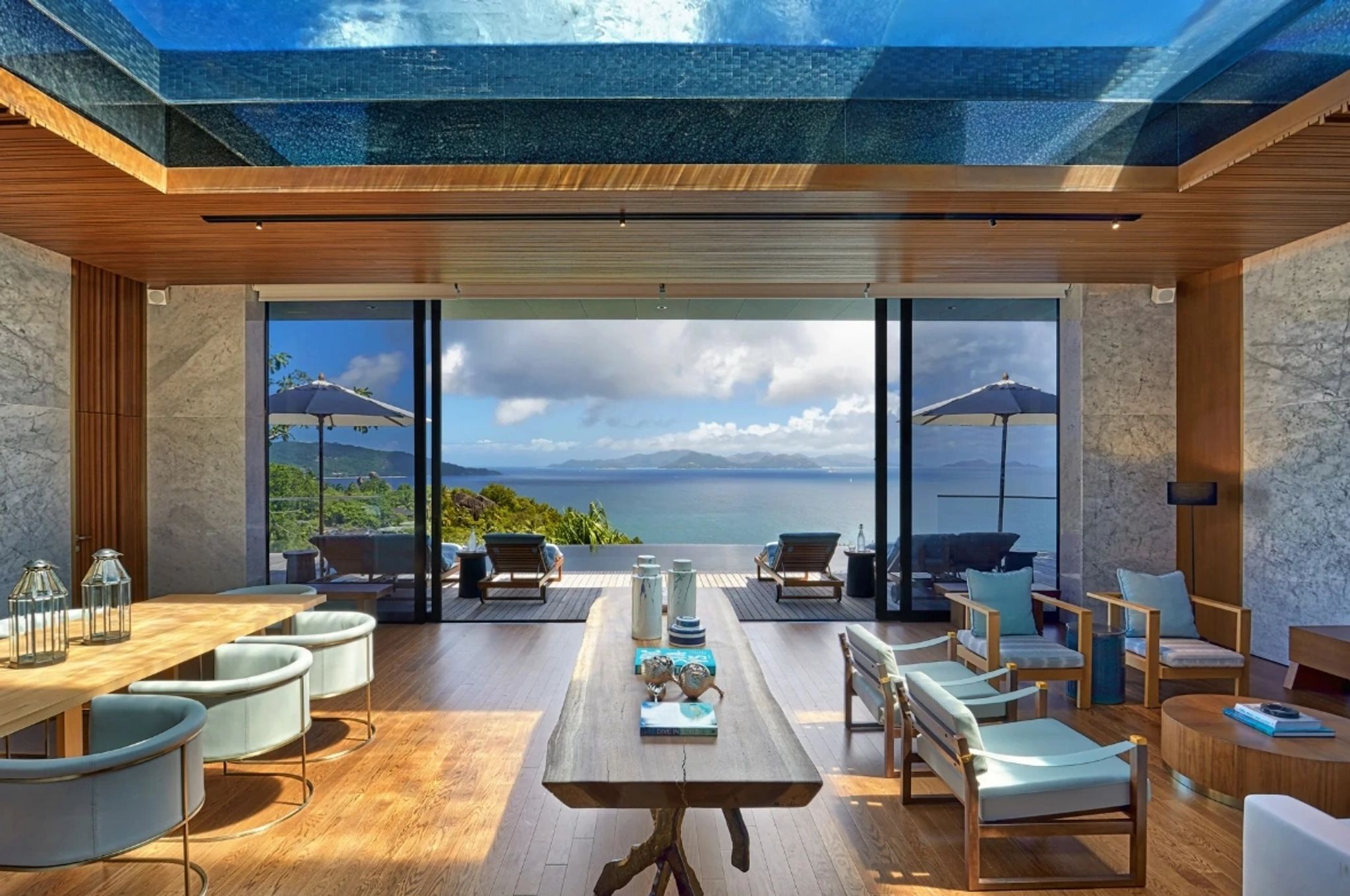 The Sanctuary sala jantar sanctuary - jantar familia residencia - area jantar seychelles