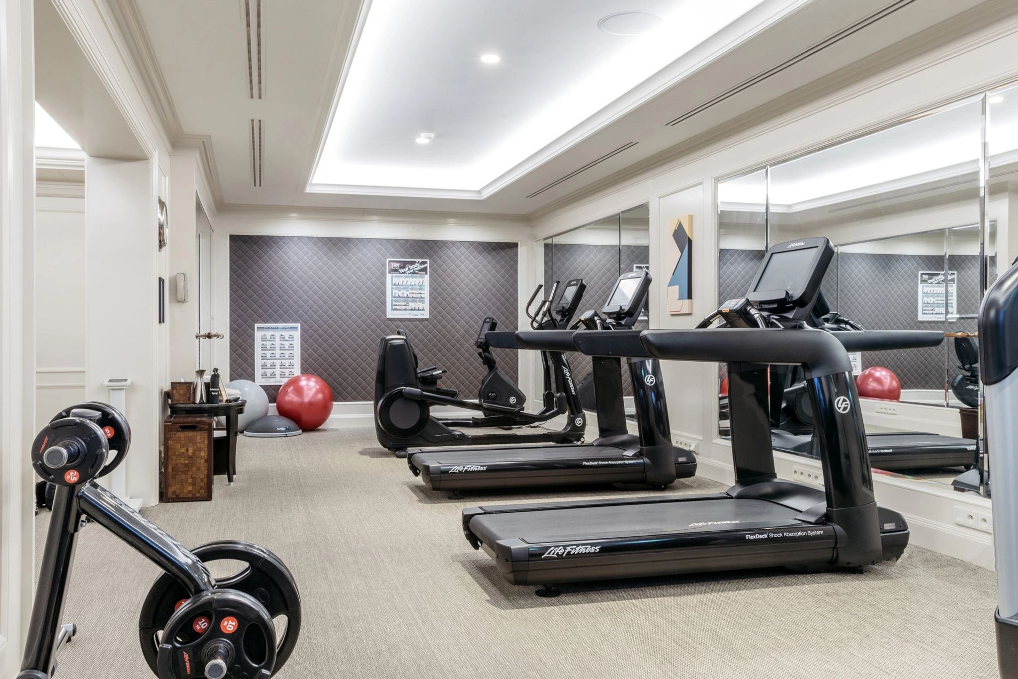 Academia academia equipada no four seasons prague com aparelhos de ultima geracao