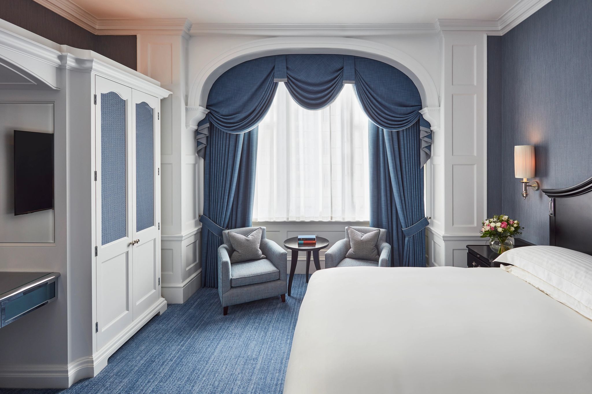 Grosvenor Suite cama king - suite king - suite moderna - decoraçao moderna - suite de luxo