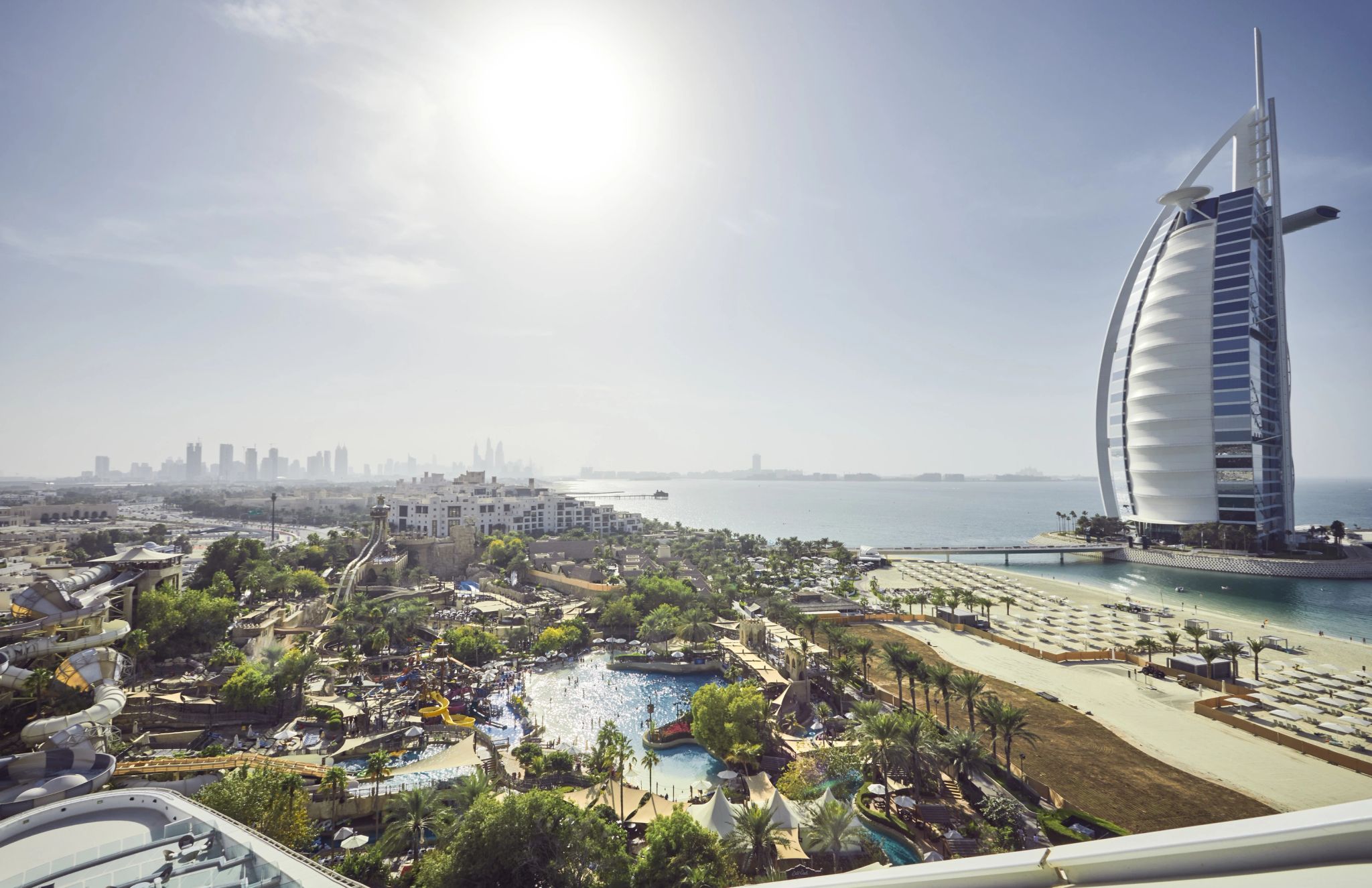 parque aquatico - vista aerea - vista panoramica dubai