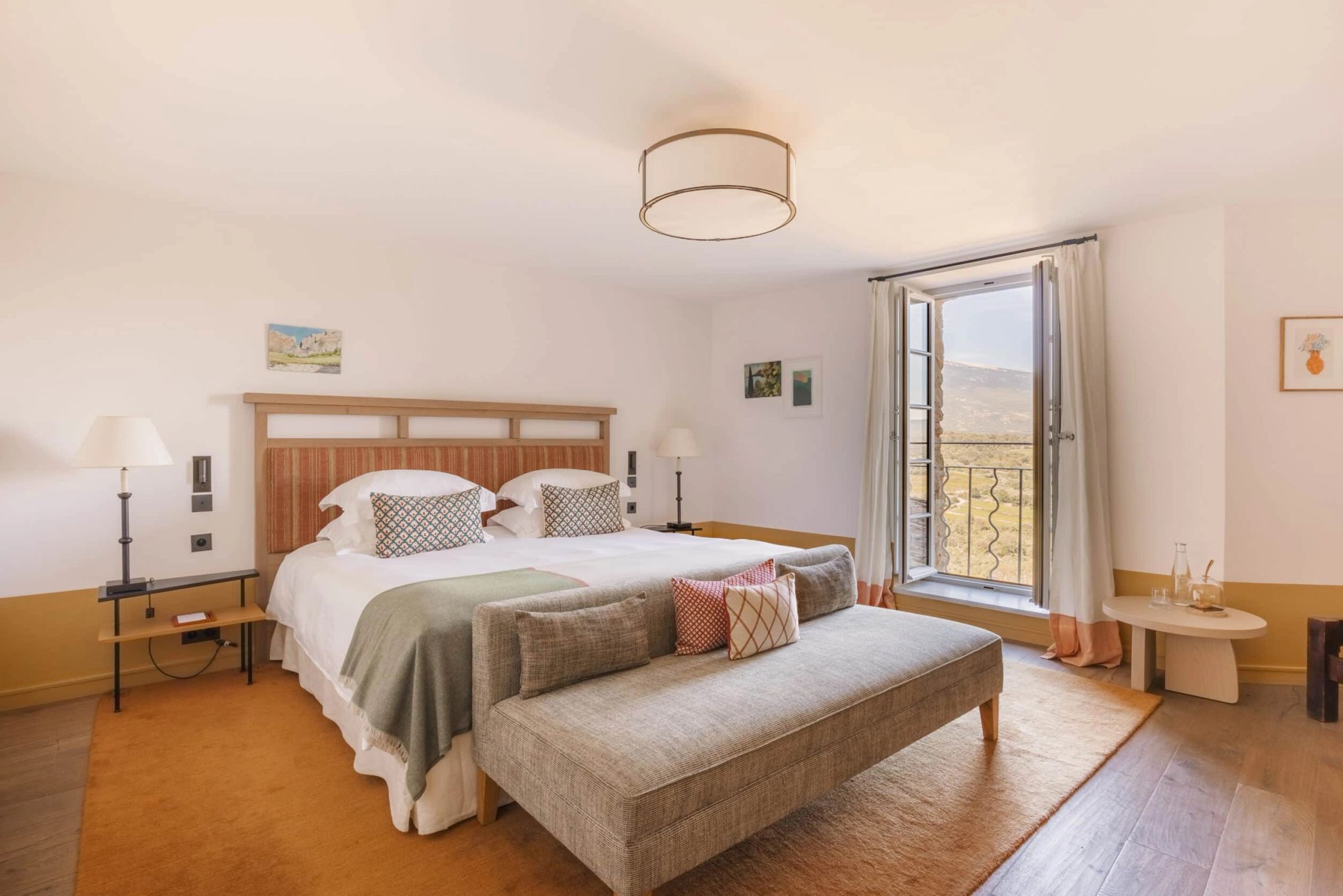 Deluxe Ventoux quarto de hotel - cama king - quarto vista provença