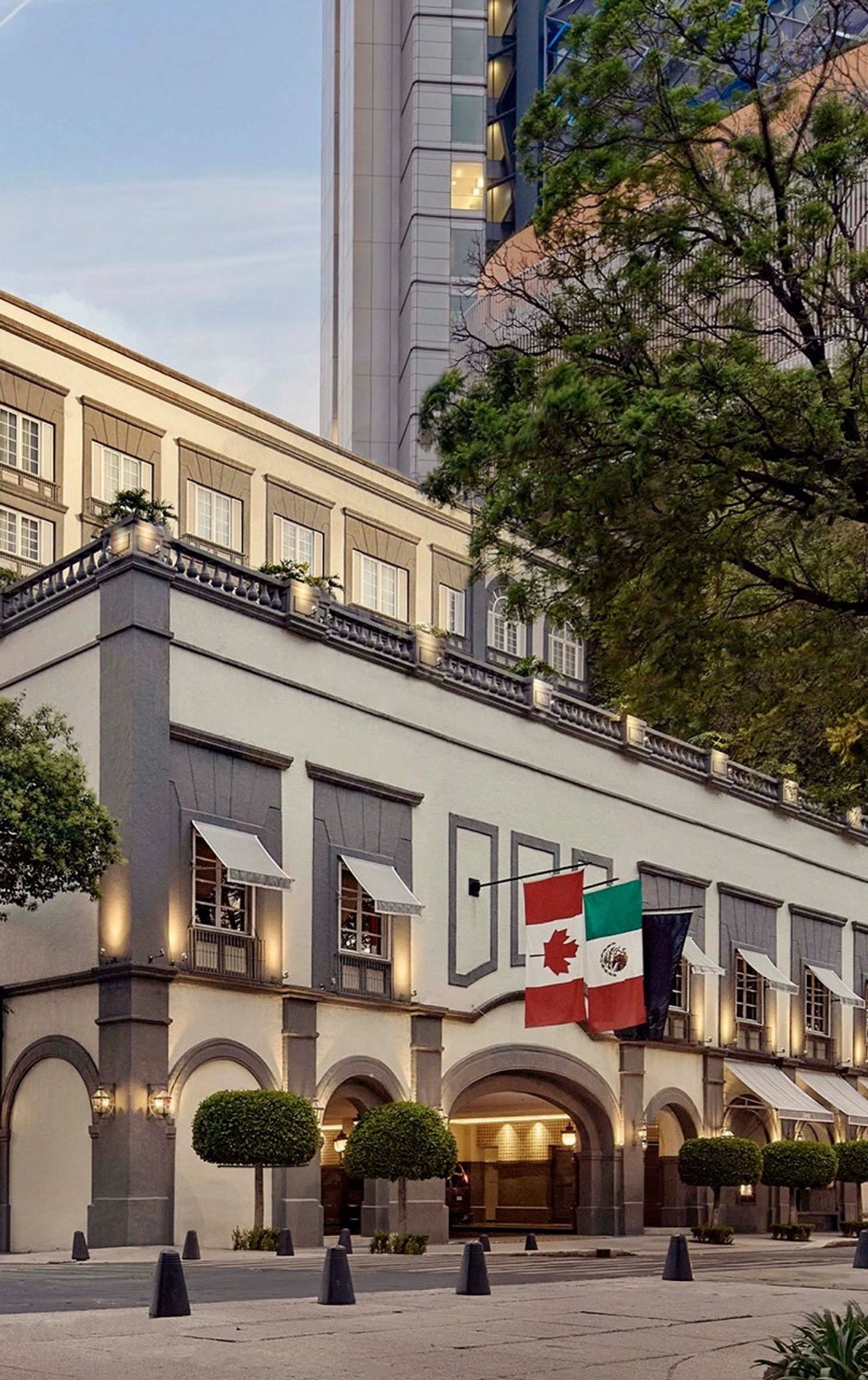 hotel na cidade do mexico - fachada do hotel