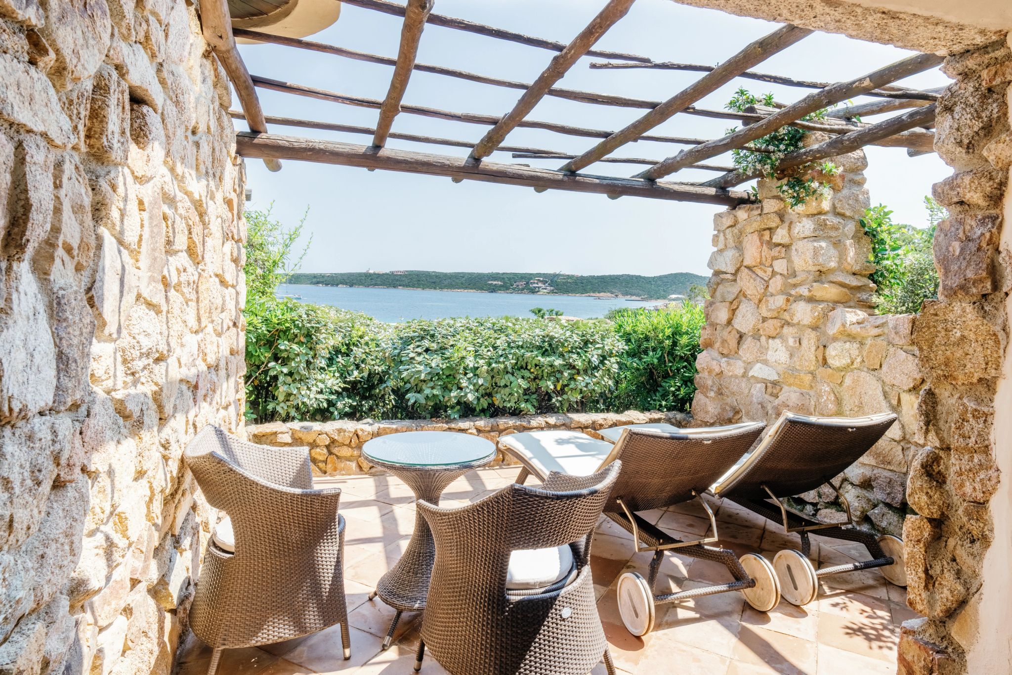 Superior terraço vista mar - banho de sol - terraço mobiliado