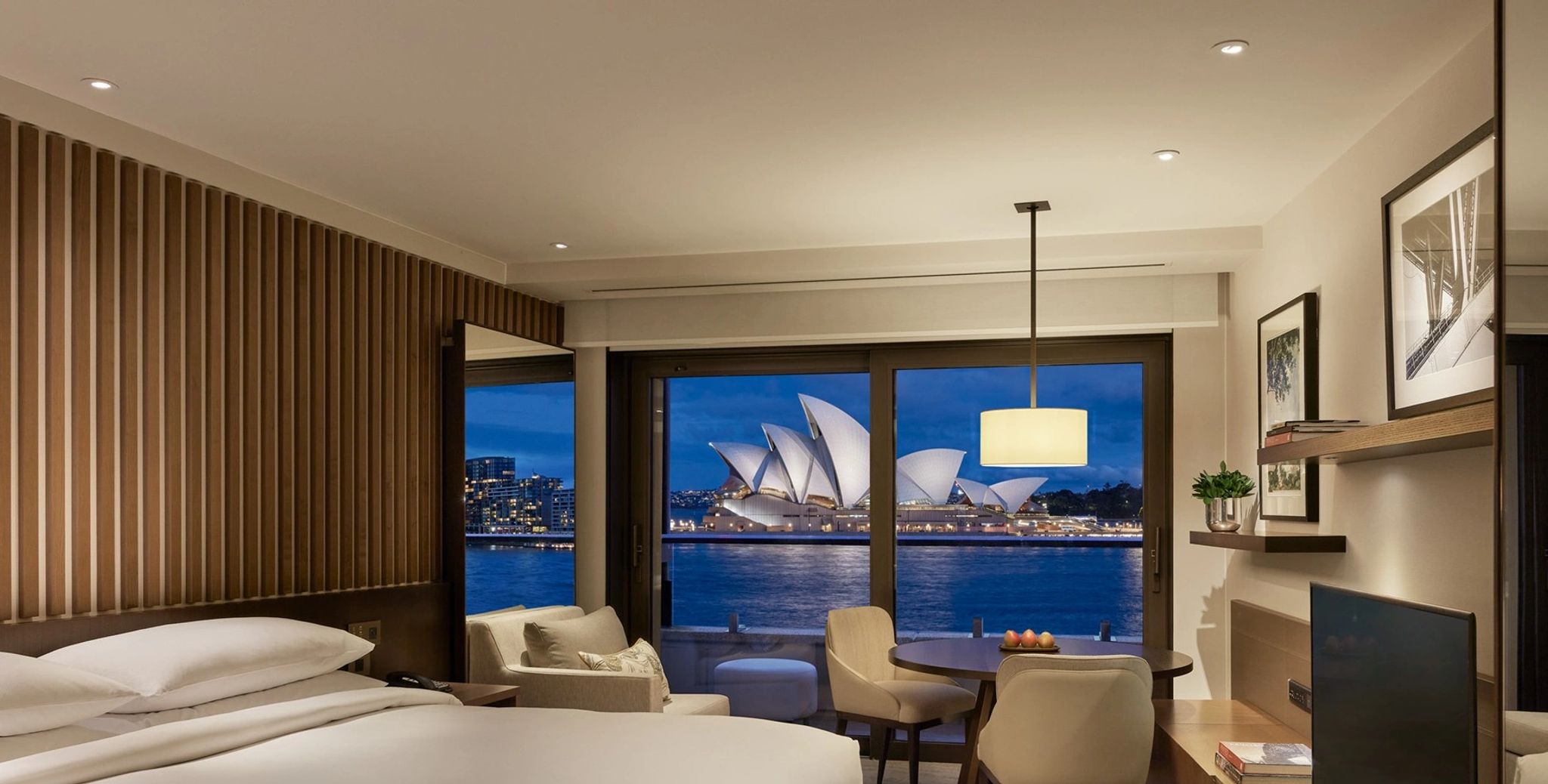 Two Twins Bed Opera View quarto vista opera - sydney - decoracao de luxo